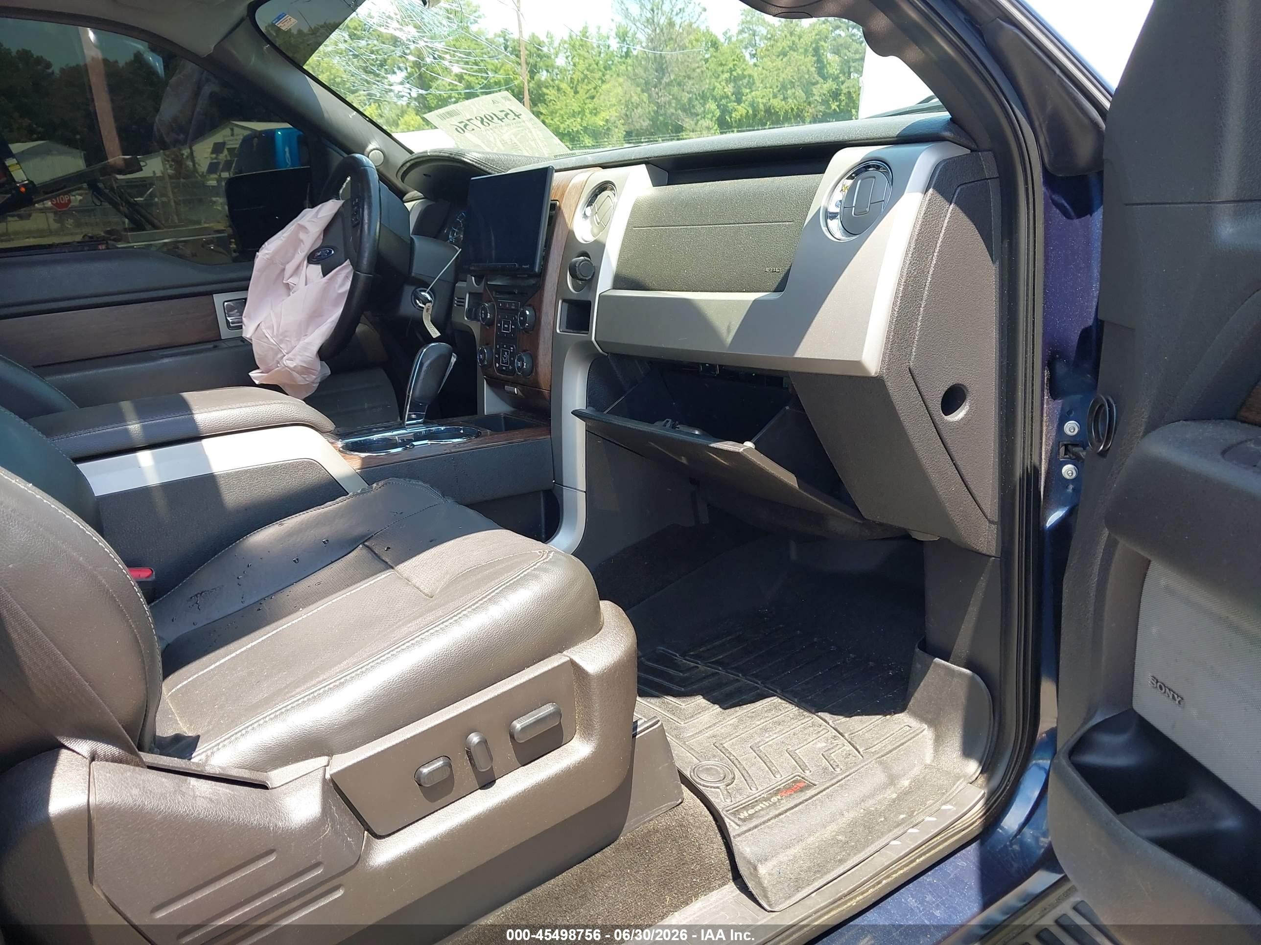 2014 Ford F-150 Lariat Blue vin: 1FTFW1ET5EFB82347