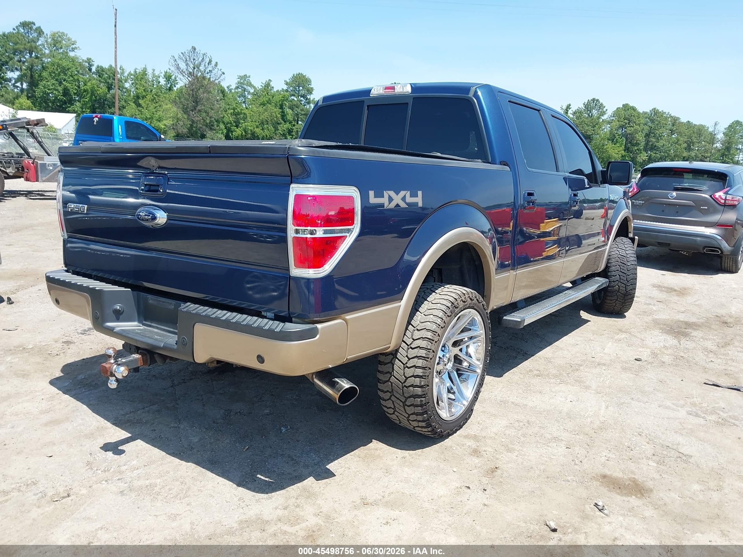 2014 Ford F-150 Lariat Blue vin: 1FTFW1ET5EFB82347