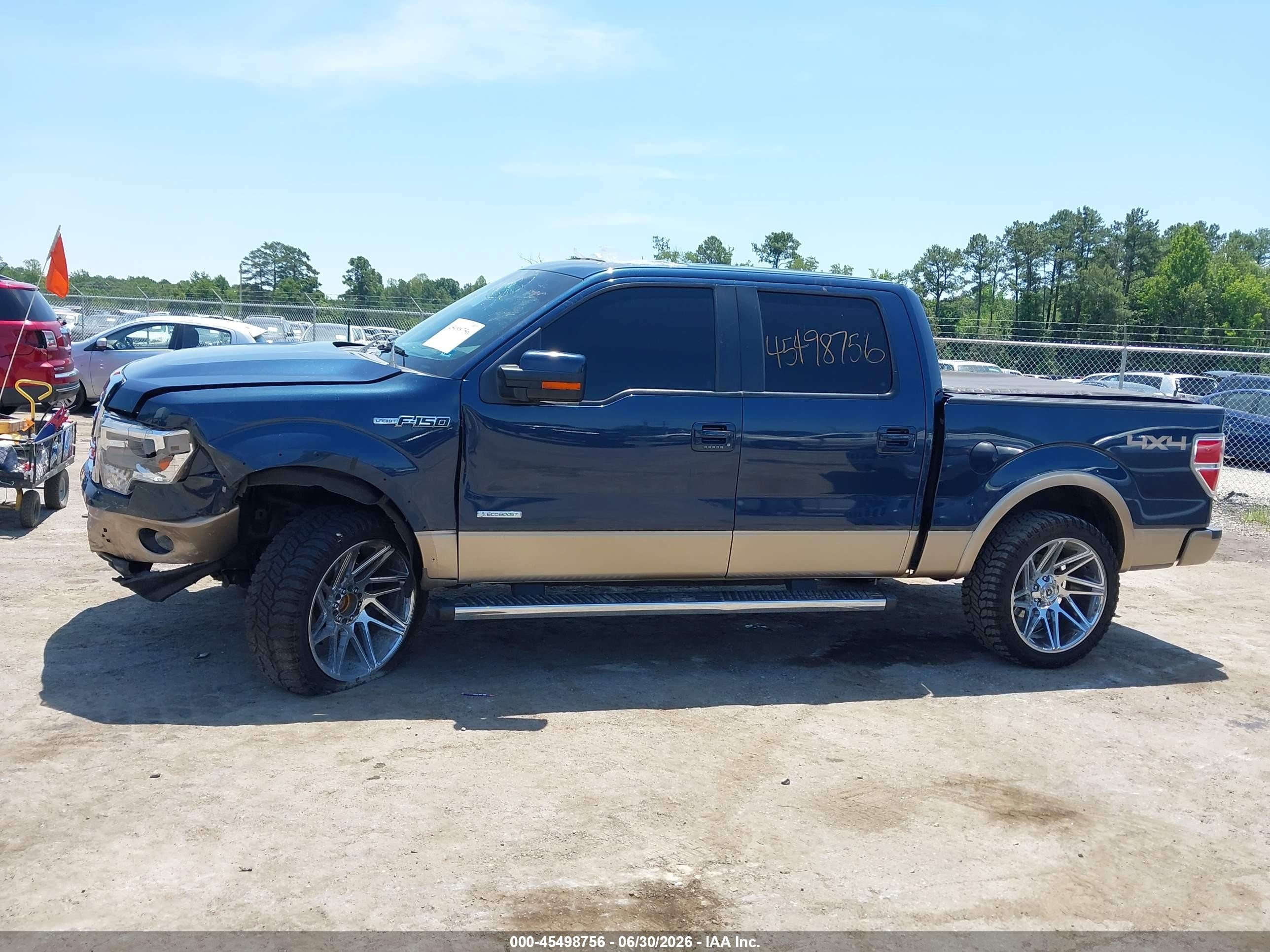 2014 Ford F-150 Lariat Blue vin: 1FTFW1ET5EFB82347