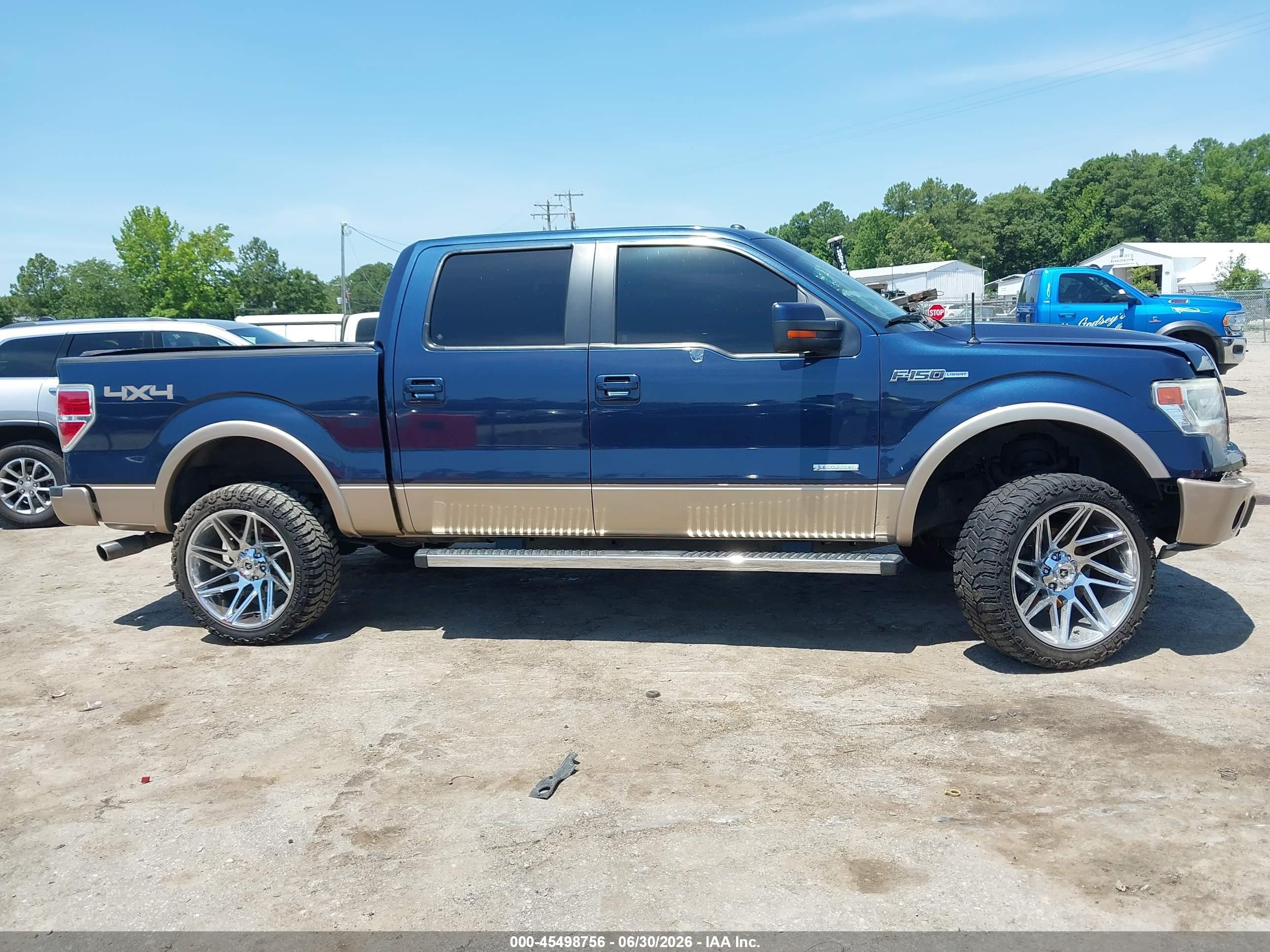 2014 Ford F-150 Lariat Blue vin: 1FTFW1ET5EFB82347