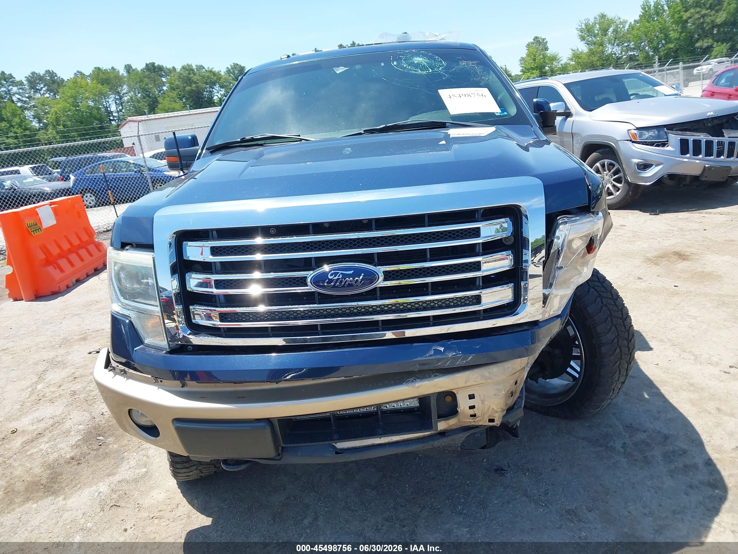2014 Ford F-150 Lariat Blue vin: 1FTFW1ET5EFB82347