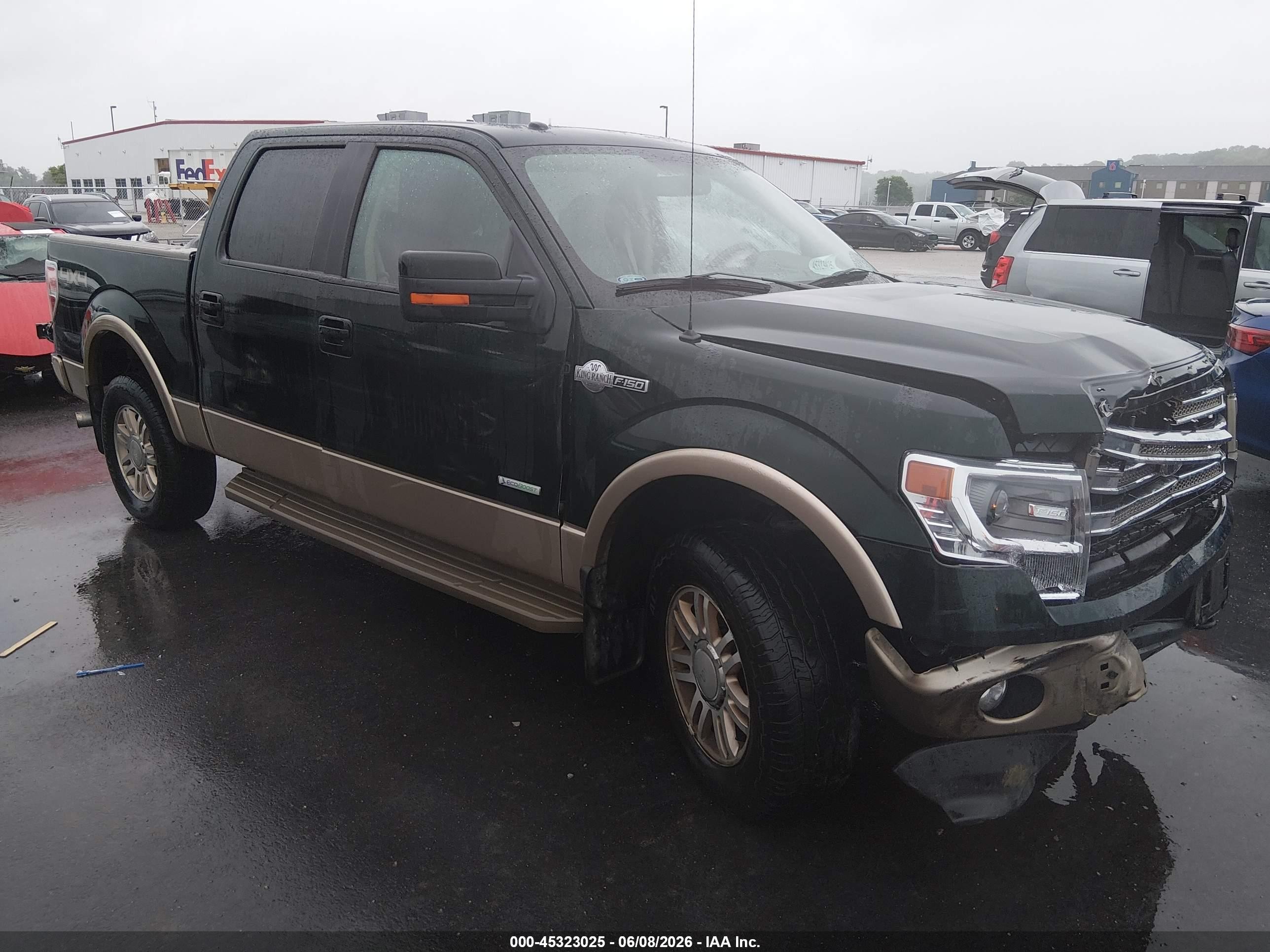 2014 Ford F-150 King Ranch Green vin: 1FTFW1ET5EKE32063