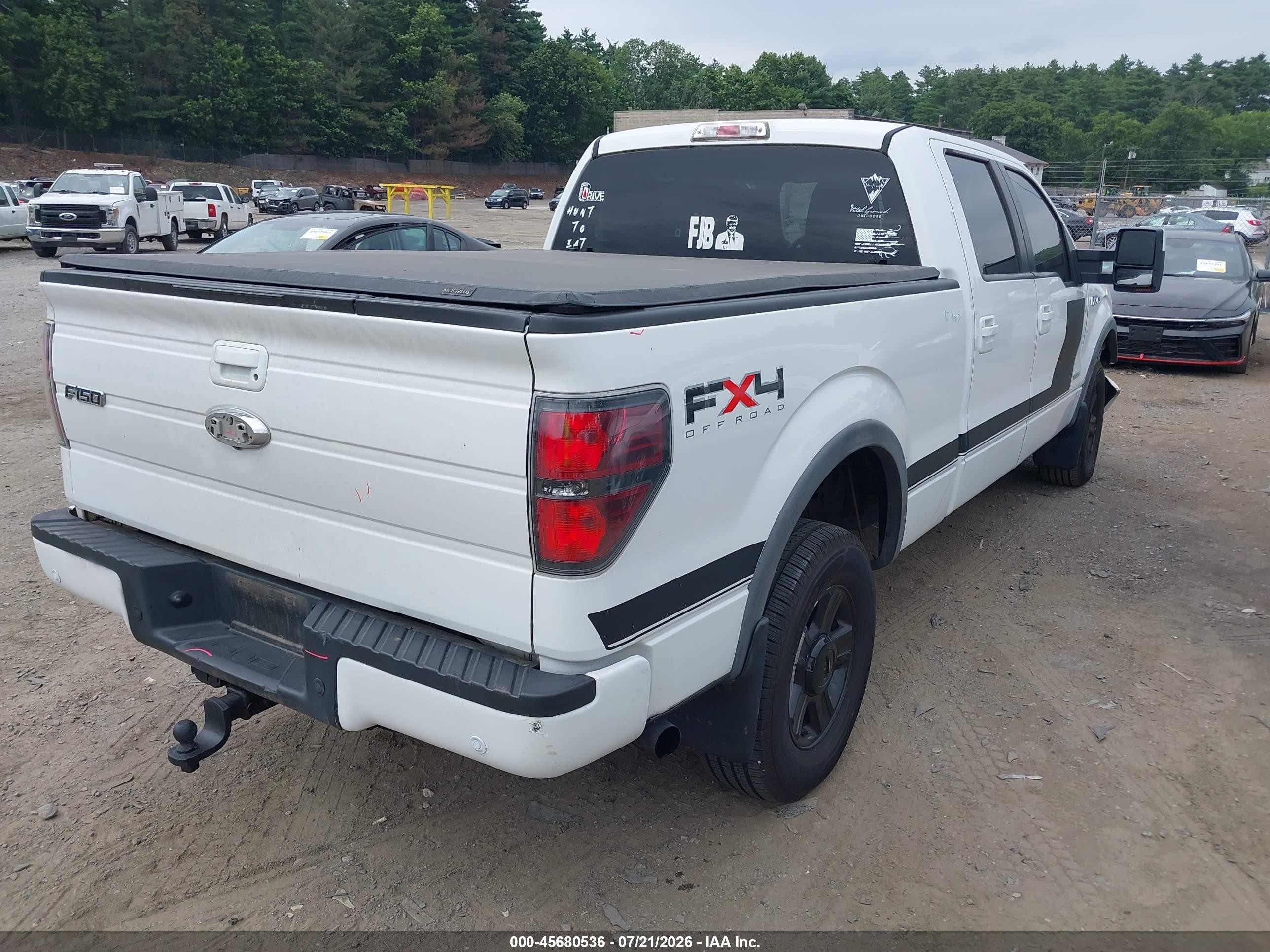 2011 Ford F-150 Fx4 White vin: 1FTFW1ET6BFC14864
