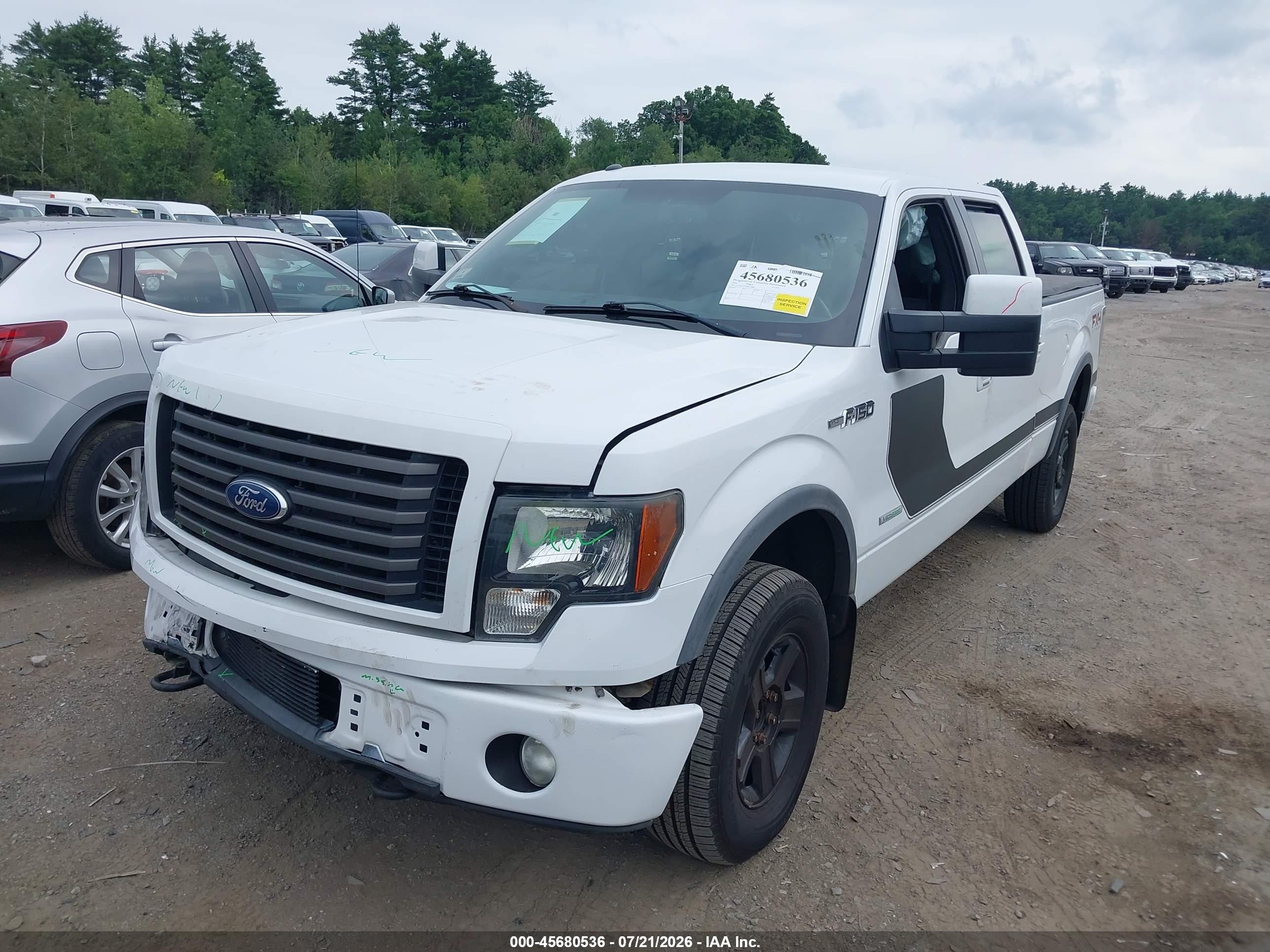 2011 Ford F-150 Fx4 White vin: 1FTFW1ET6BFC14864