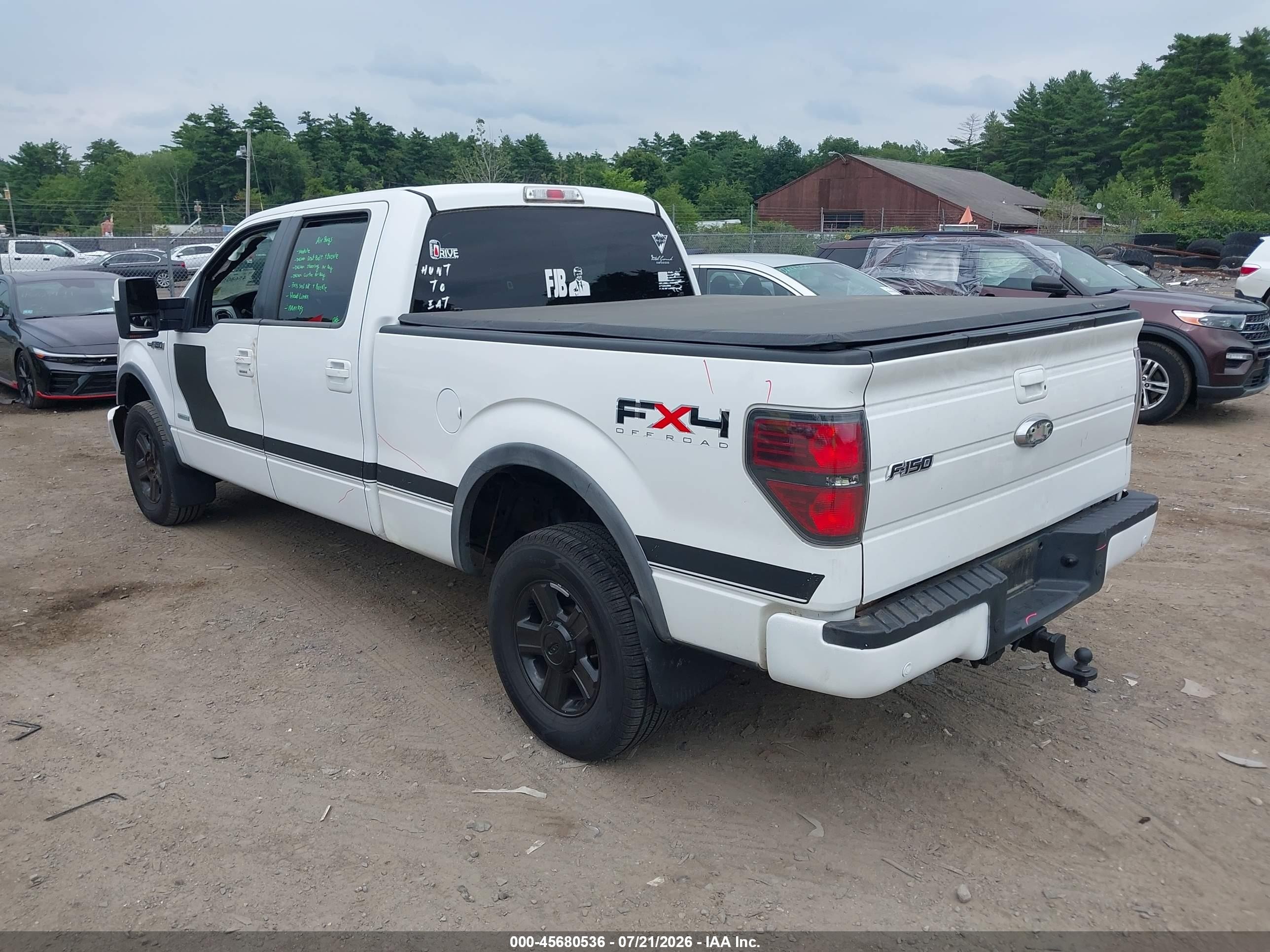 2011 Ford F-150 Fx4 White vin: 1FTFW1ET6BFC14864