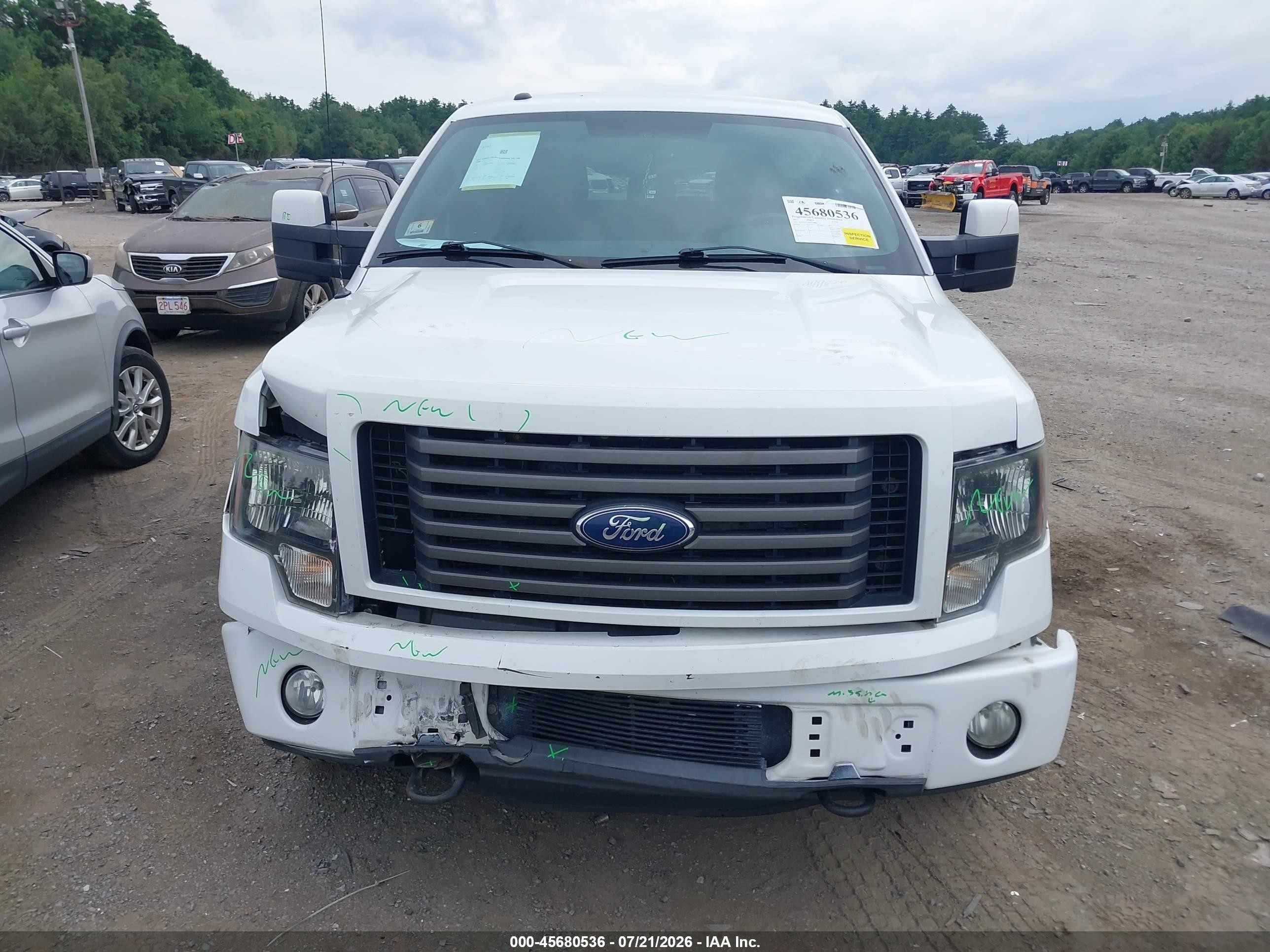 2011 Ford F-150 Fx4 White vin: 1FTFW1ET6BFC14864