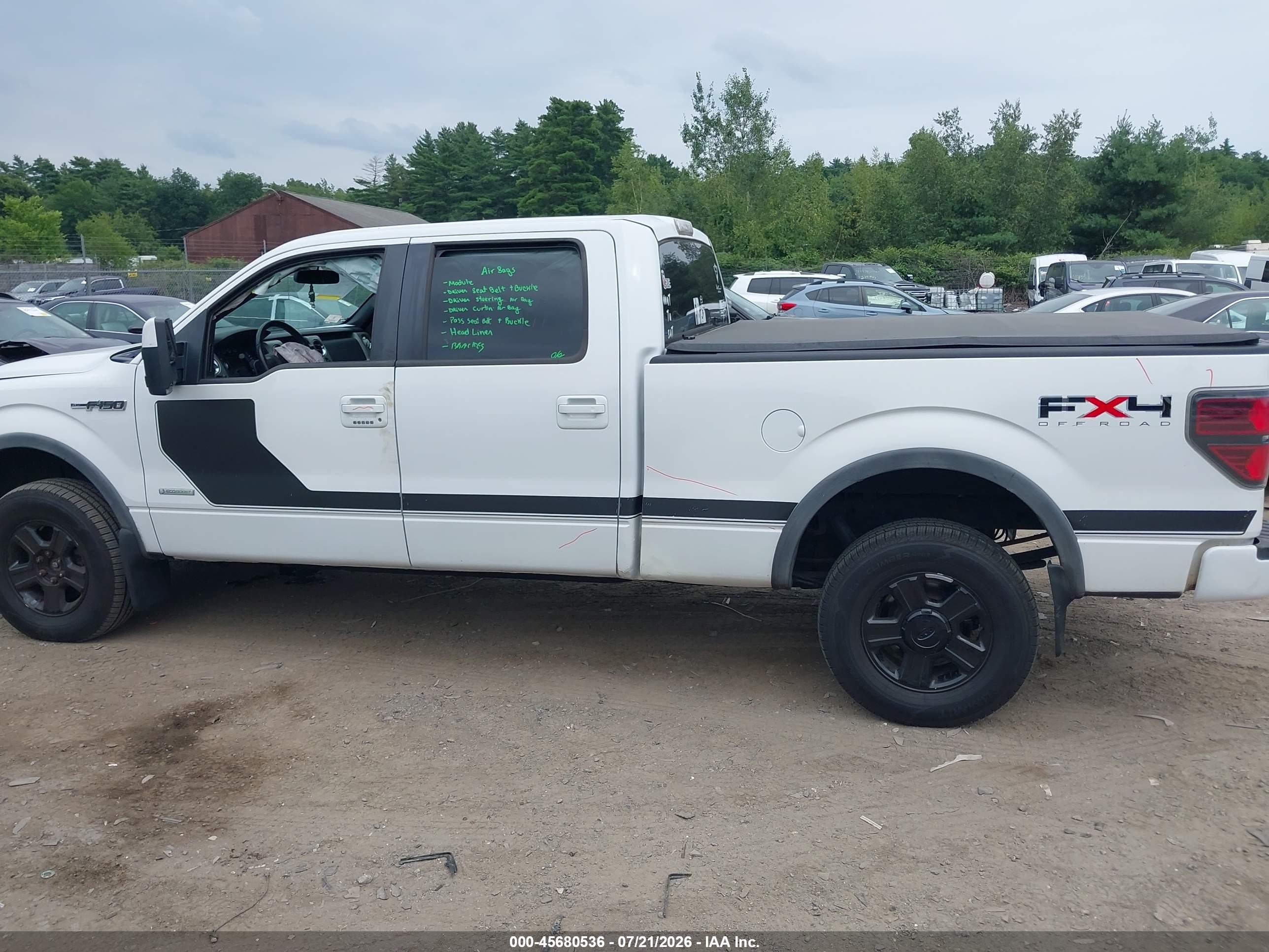 2011 Ford F-150 Fx4 White vin: 1FTFW1ET6BFC14864