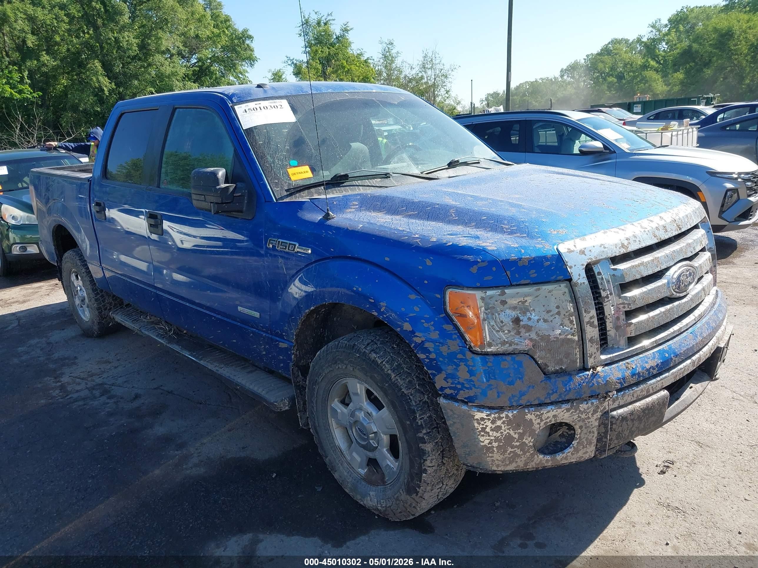 2011 Ford F-150 Xlt Blue vin: 1FTFW1ET6BFC14962