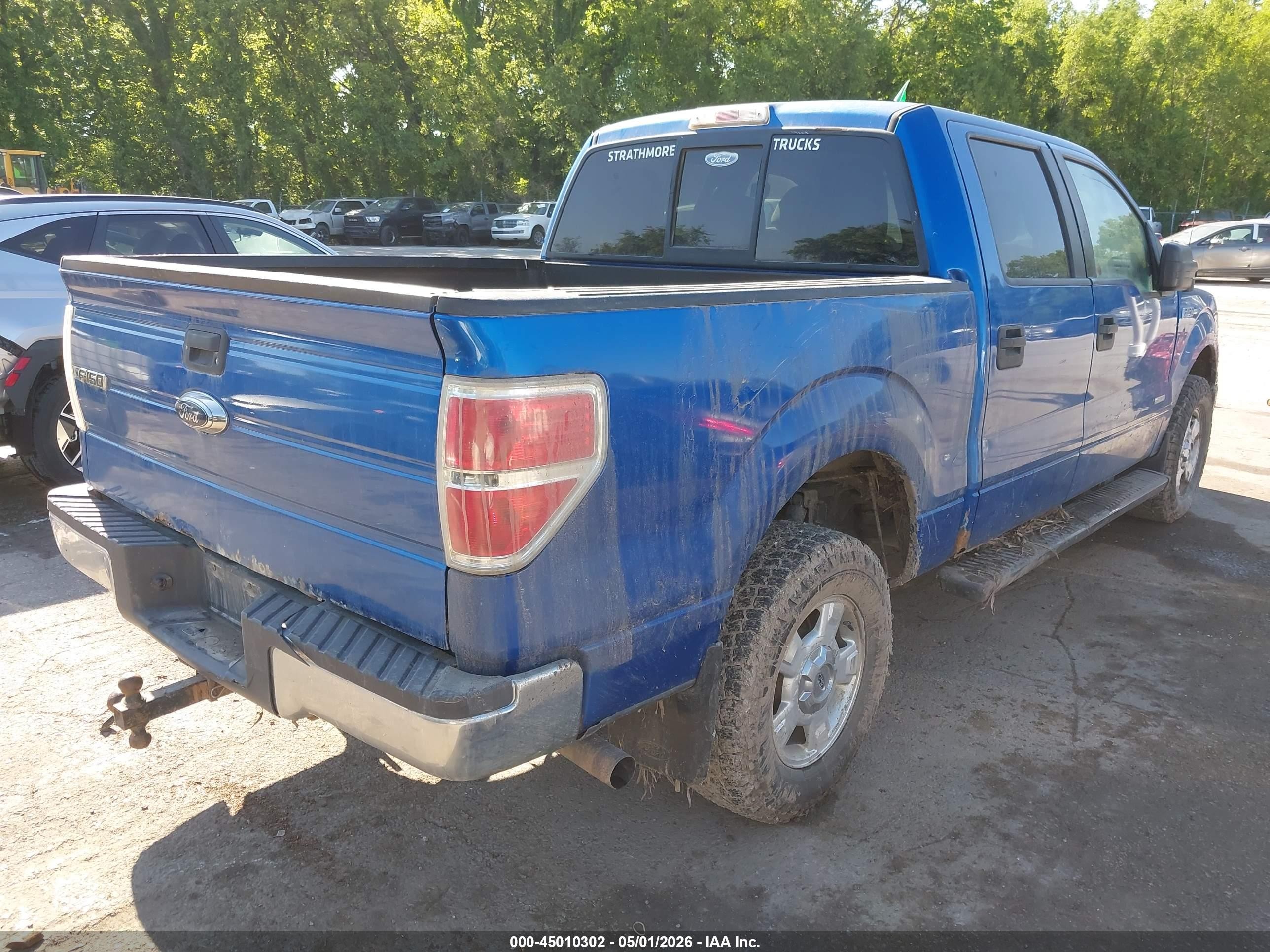 2011 Ford F-150 Xlt Blue vin: 1FTFW1ET6BFC14962