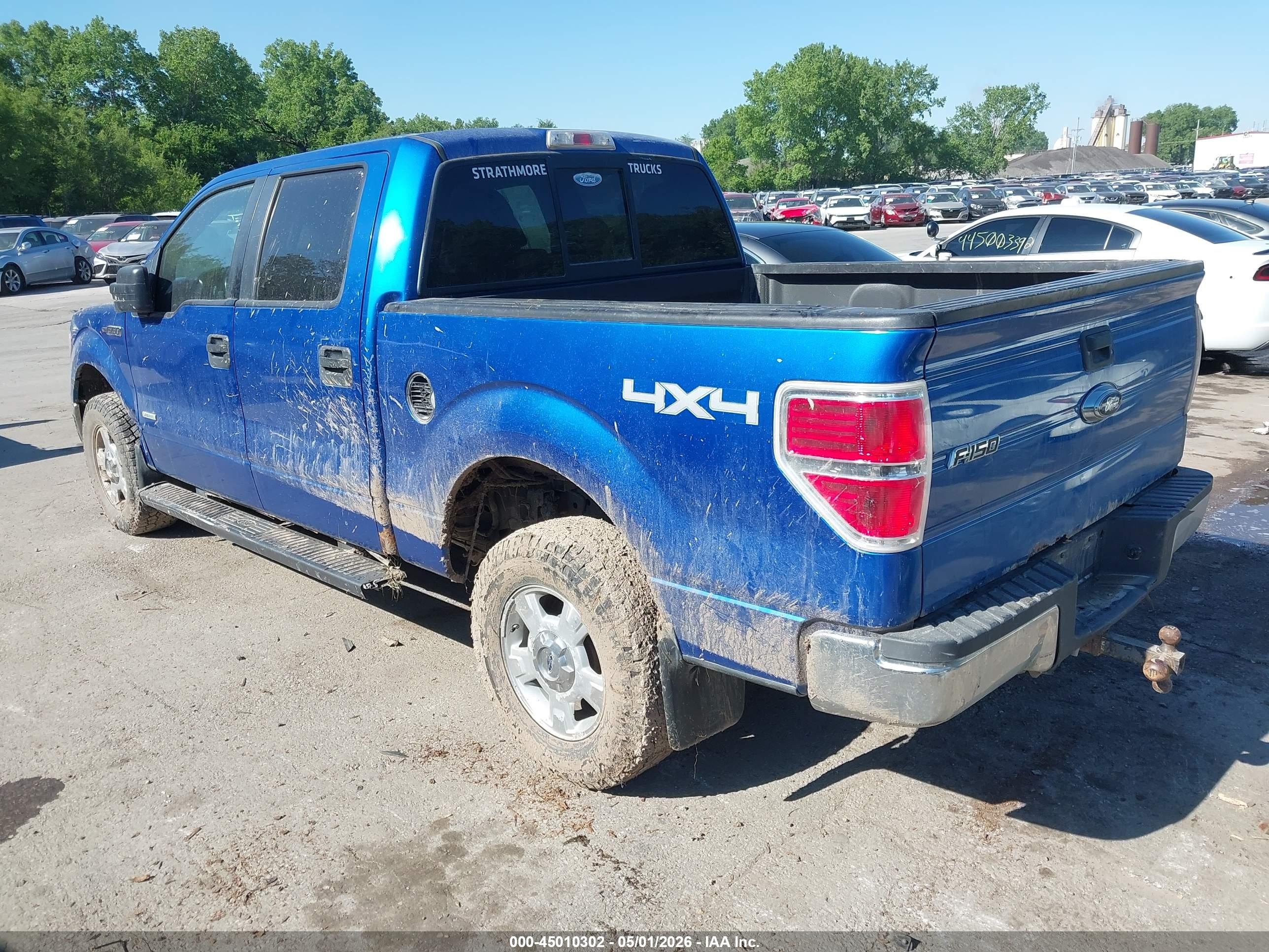 2011 Ford F-150 Xlt Blue vin: 1FTFW1ET6BFC14962