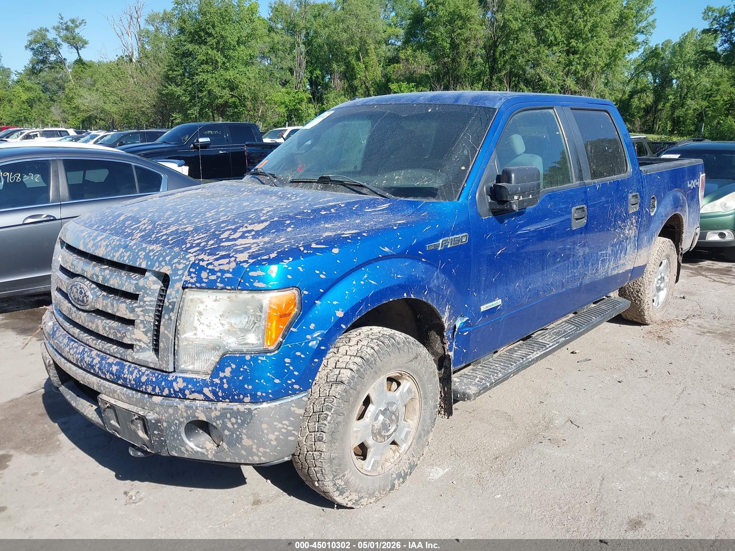 2011 Ford F-150 Xlt Blue vin: 1FTFW1ET6BFC14962