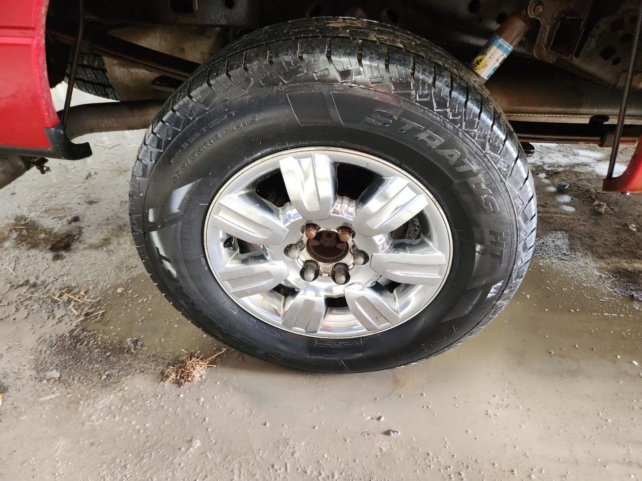 2011 Ford F150 Supercrew Burgundy vin: 1FTFW1ET6BFC69010 Damage: Right Rear Center Cap, Missing, Replacement Required