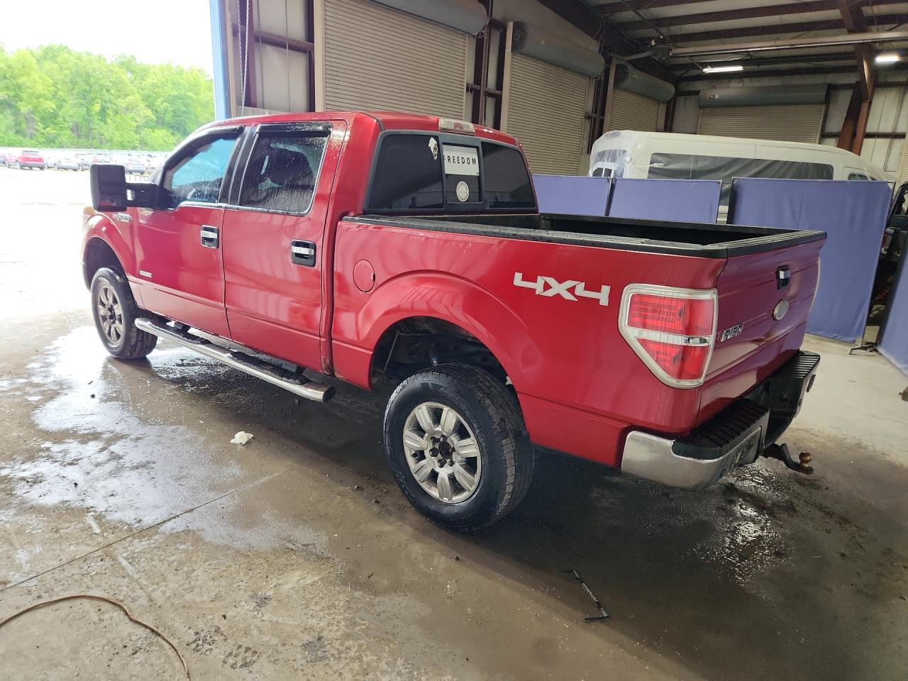 2011 Ford F150 Supercrew Burgundy vin: 1FTFW1ET6BFC69010 Damage: Left Bed Side, Rust, 5 To 6 Inches