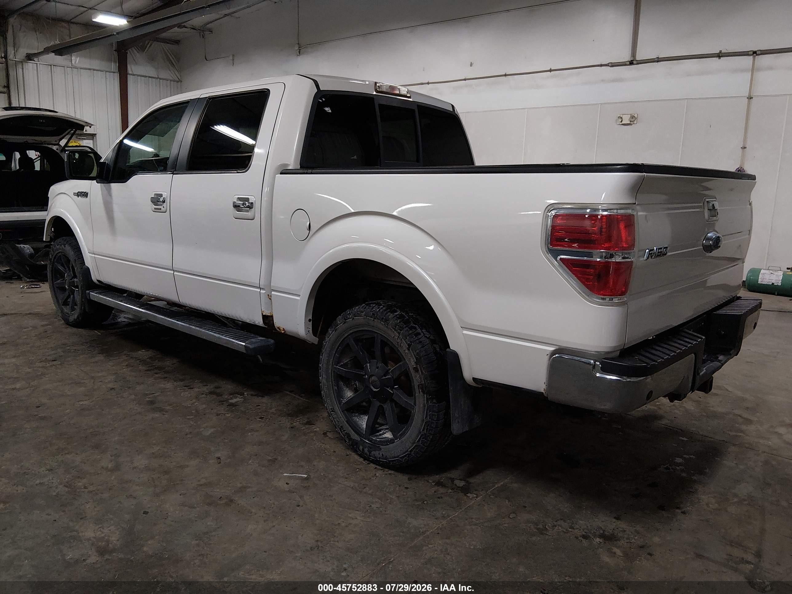 2011 Ford F-150 Lariat White vin: 1FTFW1ET6BFD12275