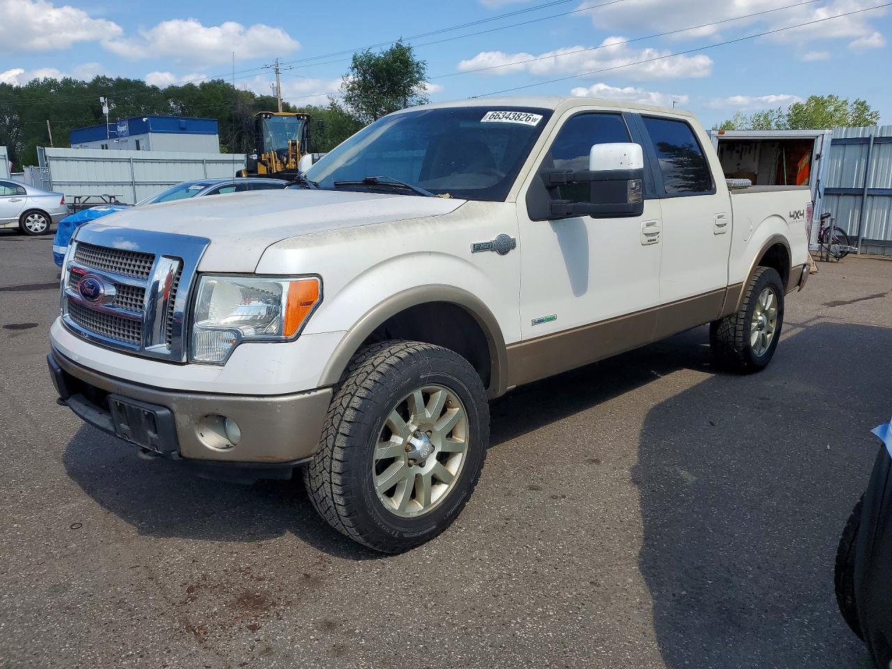 2011 Ford F150 Supercrew White vin: 1FTFW1ET6BKD43470