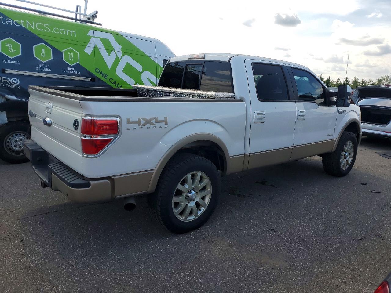 2011 Ford F150 Supercrew White vin: 1FTFW1ET6BKD43470