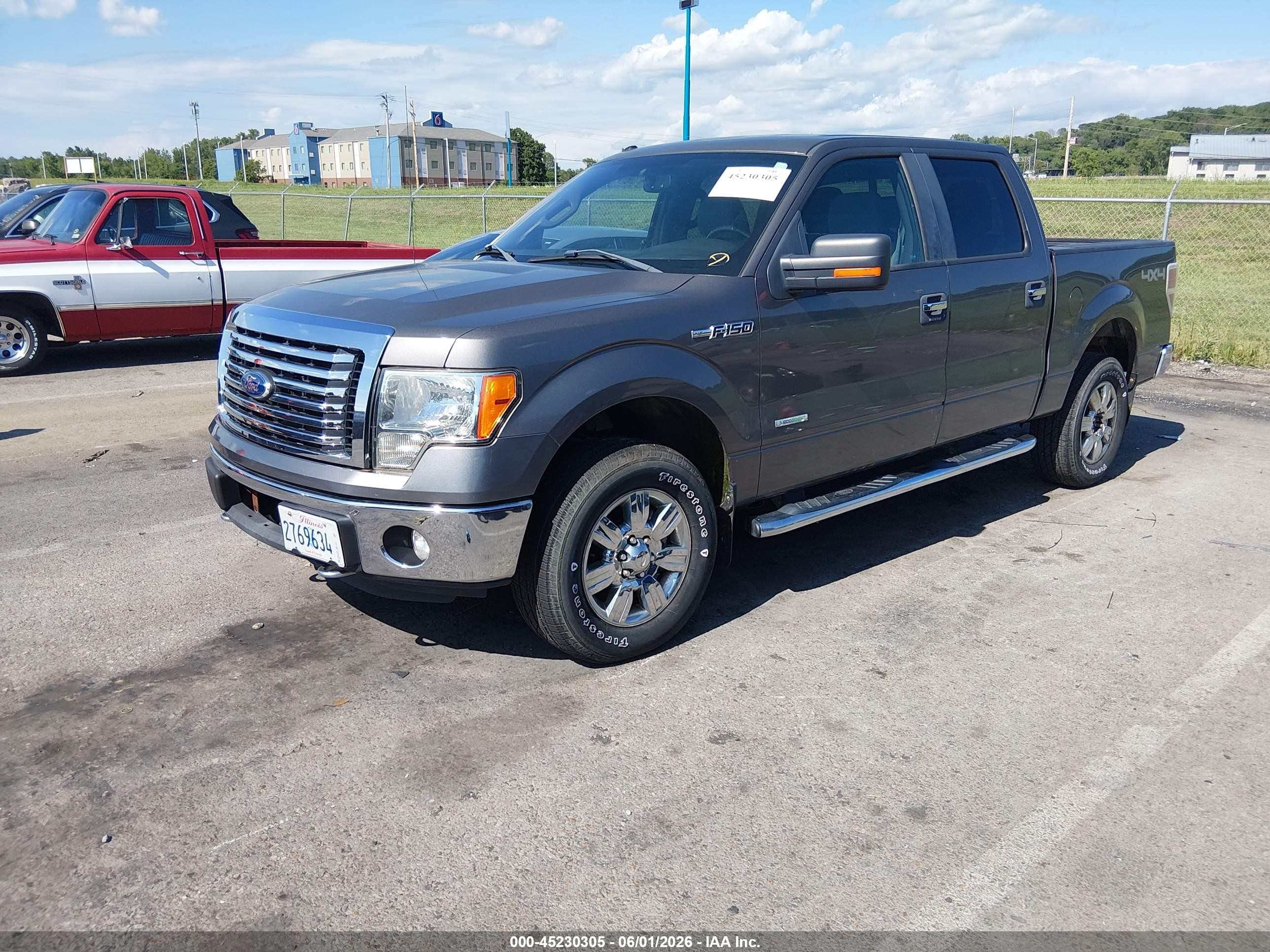 2011 Ford F-150 Xlt Gray vin: 1FTFW1ET6BKD81636