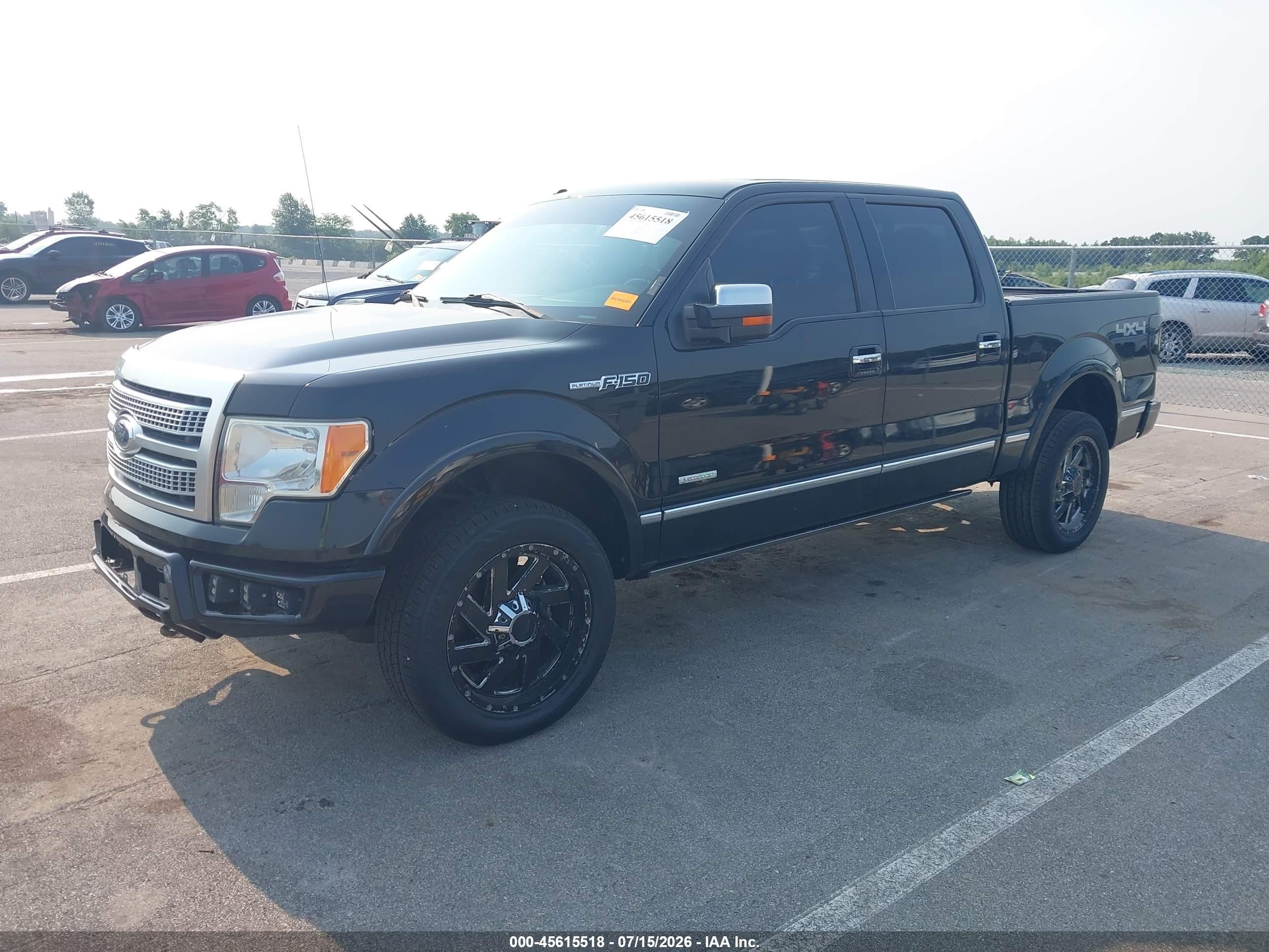 2012 Ford F-150 Platinum Black vin: 1FTFW1ET6CFA00426