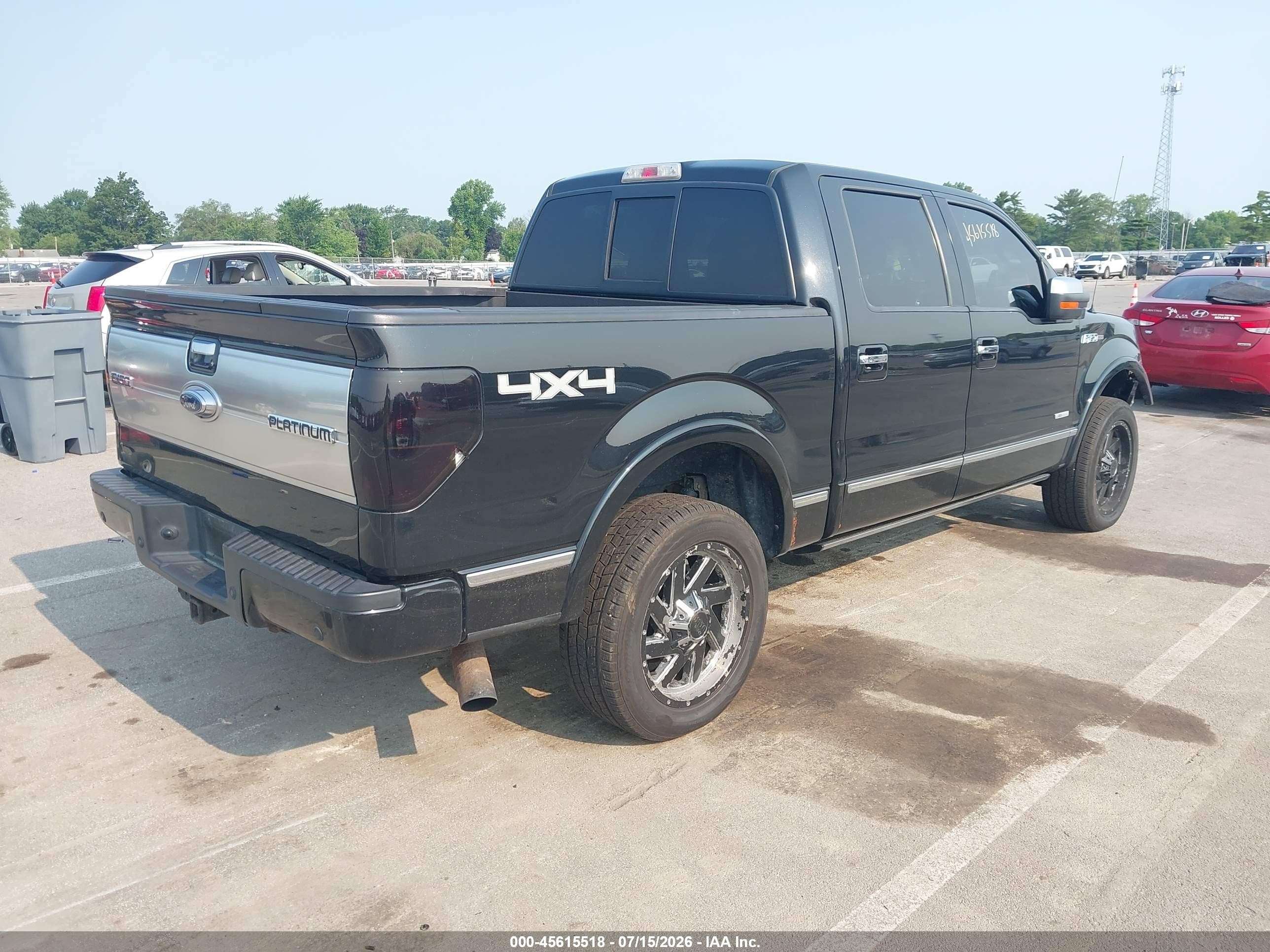 2012 Ford F-150 Platinum Black vin: 1FTFW1ET6CFA00426