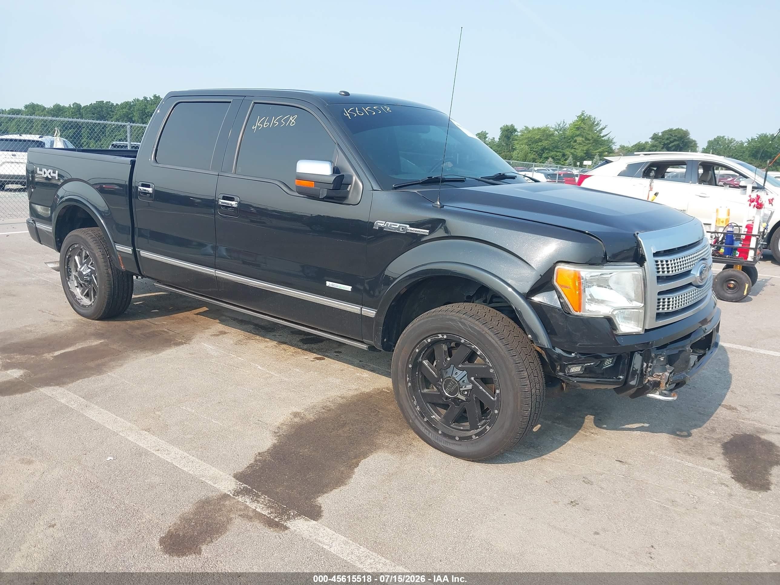 2012 Ford F-150 Platinum Black vin: 1FTFW1ET6CFA00426