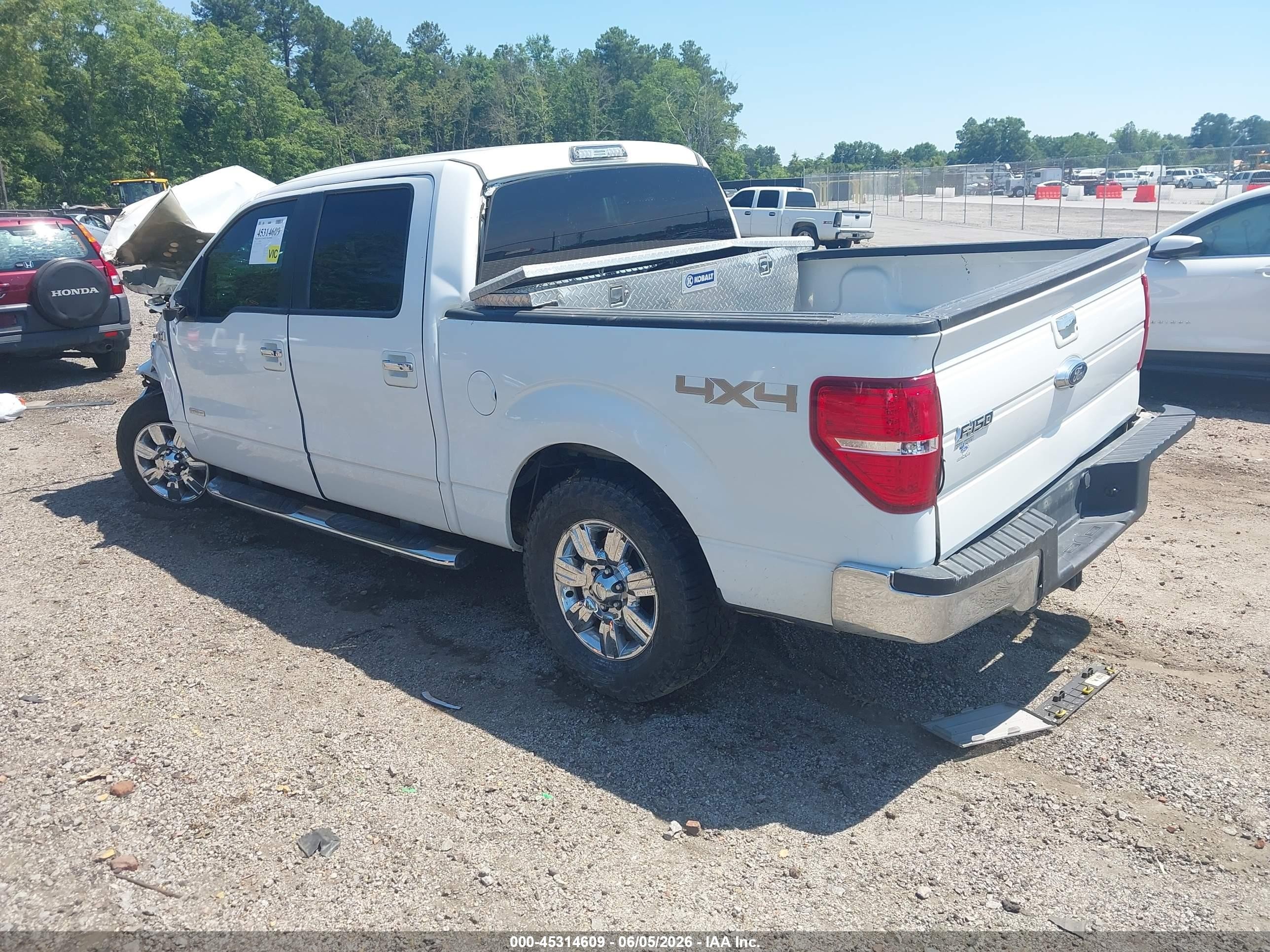 2012 Ford F-150 Xlt White vin: 1FTFW1ET6CFA09059