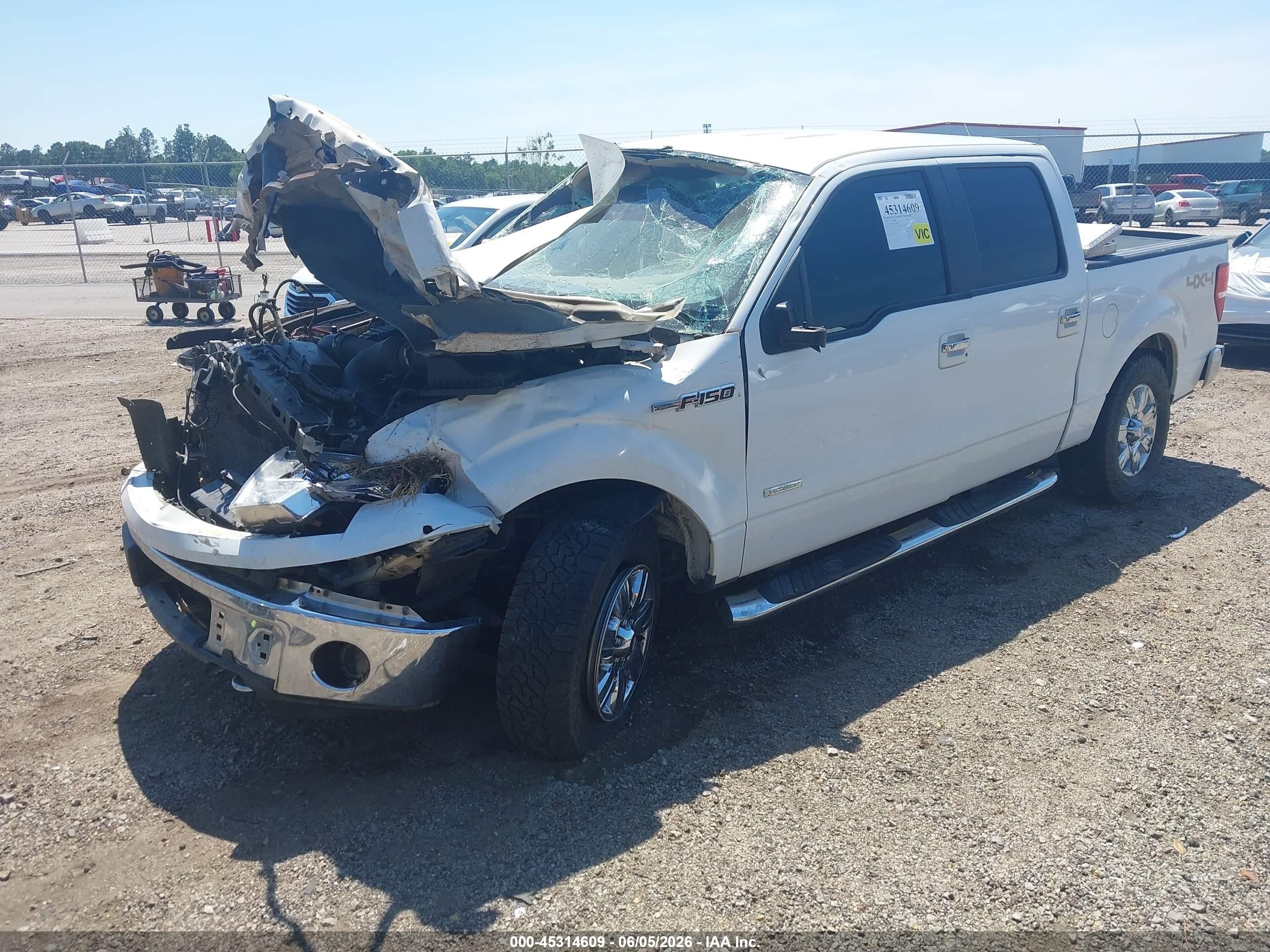 2012 Ford F-150 Xlt White vin: 1FTFW1ET6CFA09059