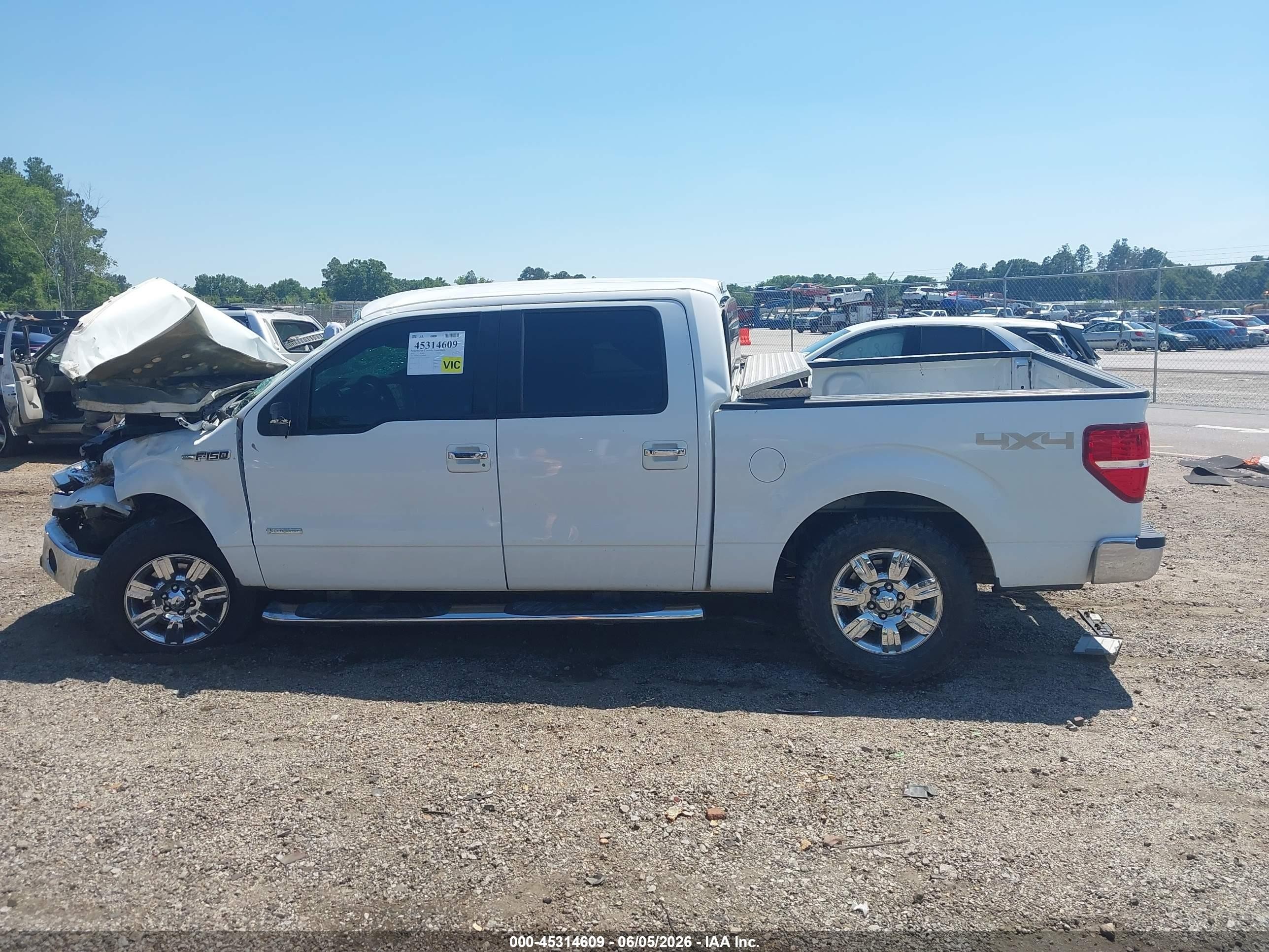 2012 Ford F-150 Xlt White vin: 1FTFW1ET6CFA09059