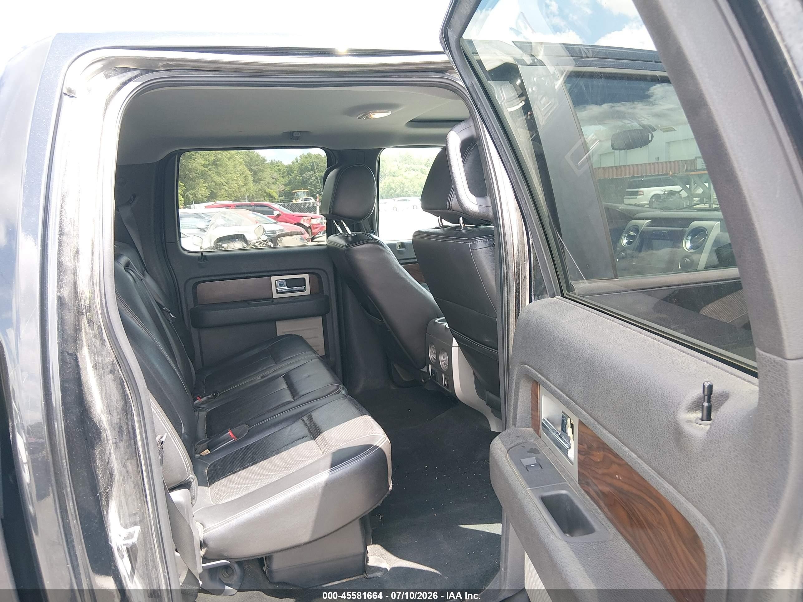 2012 Ford F-150 Lariat Black vin: 1FTFW1ET6CFA20479