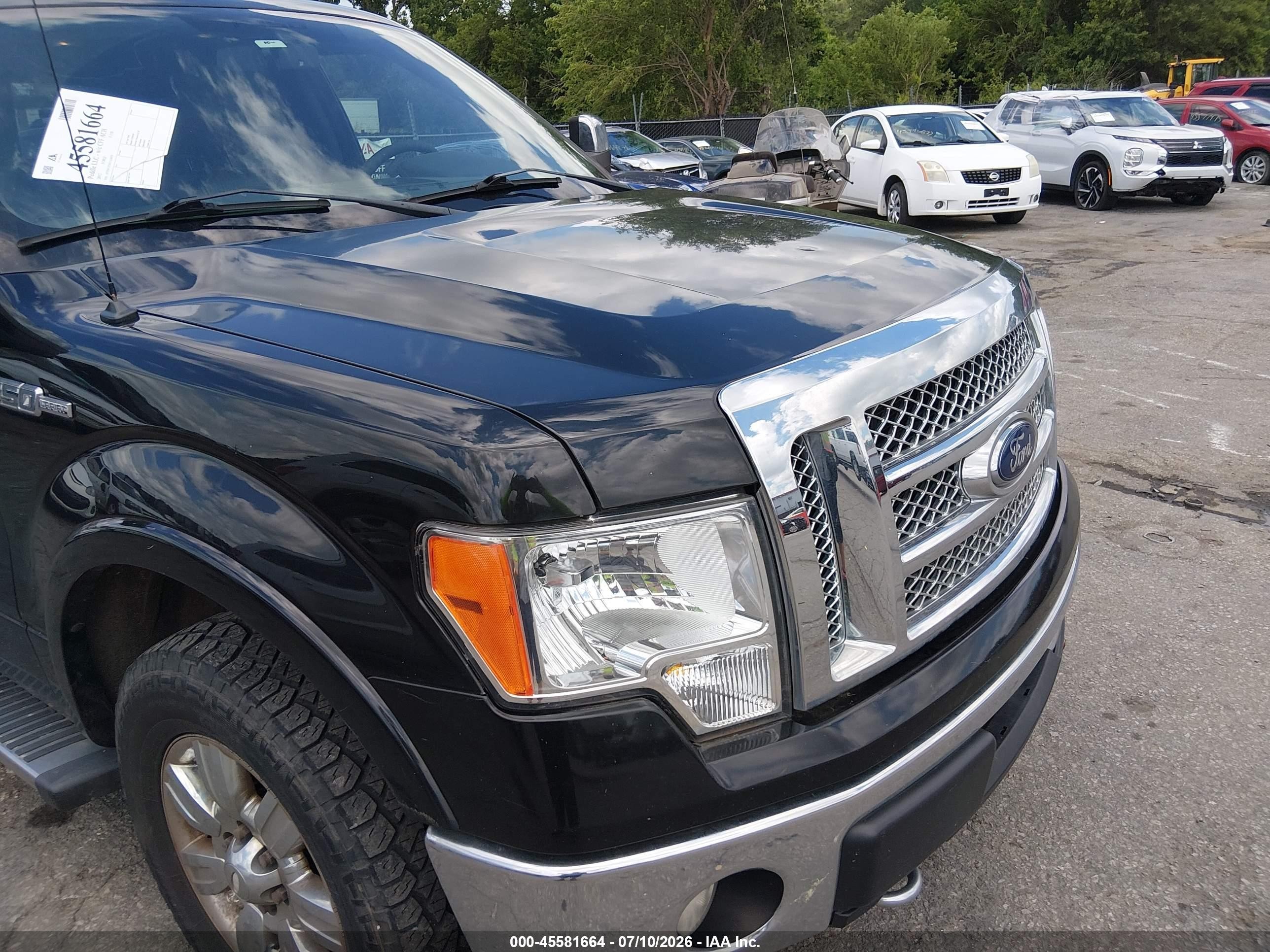 2012 Ford F-150 Lariat Black vin: 1FTFW1ET6CFA20479