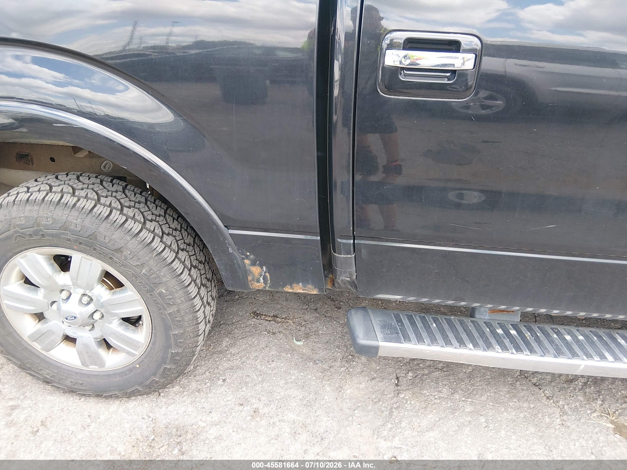 2012 Ford F-150 Lariat Black vin: 1FTFW1ET6CFA20479