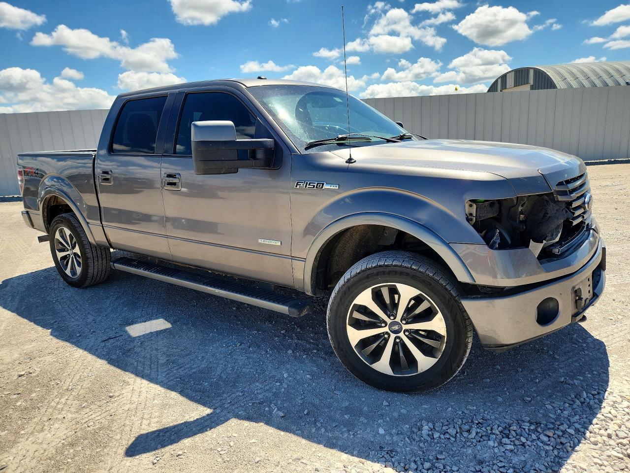 2012 Ford F150 Supercrew Gray vin: 1FTFW1ET6CFA29652