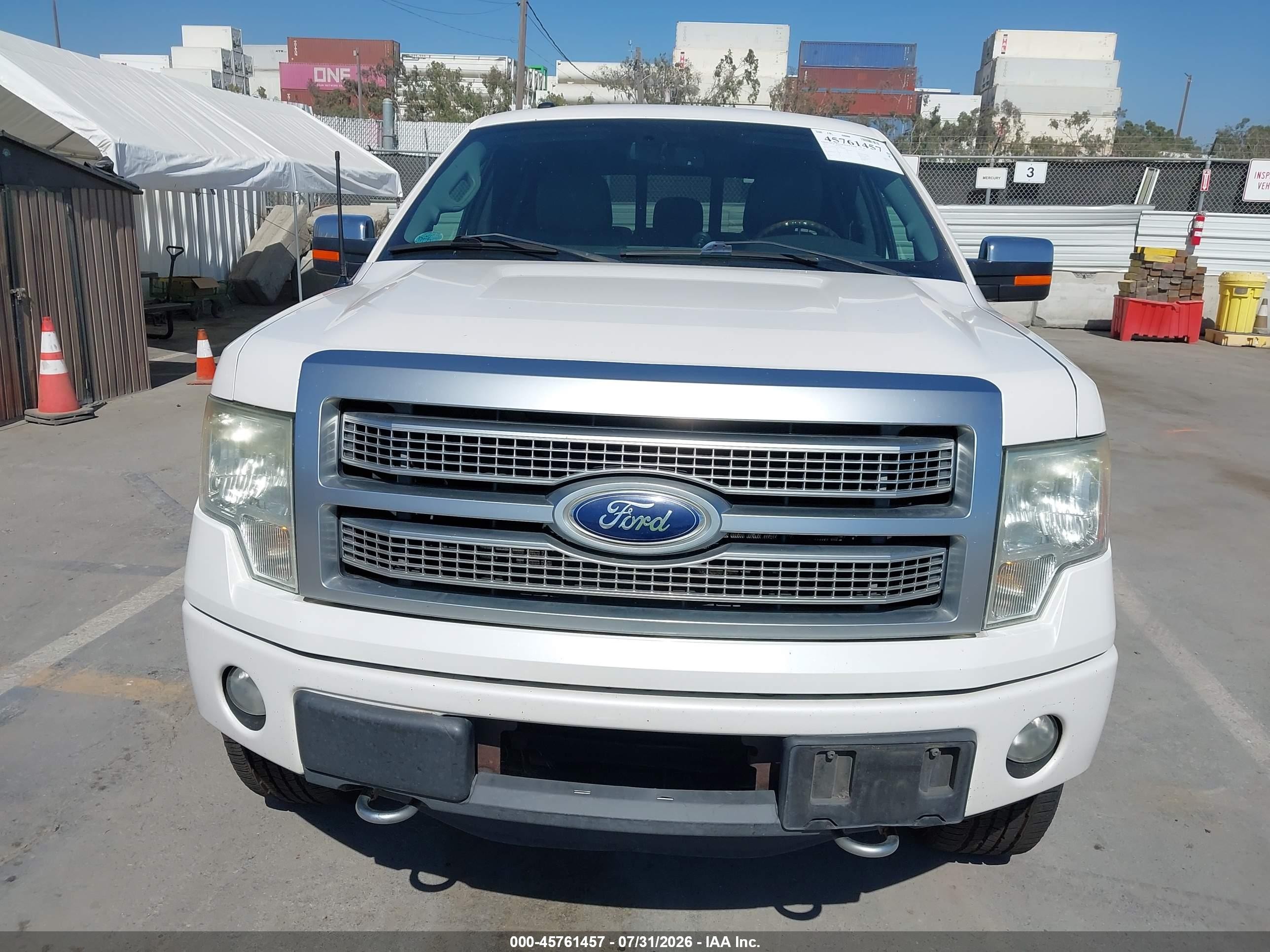 2012 Ford F-150 Platinum White vin: 1FTFW1ET6CFA88409