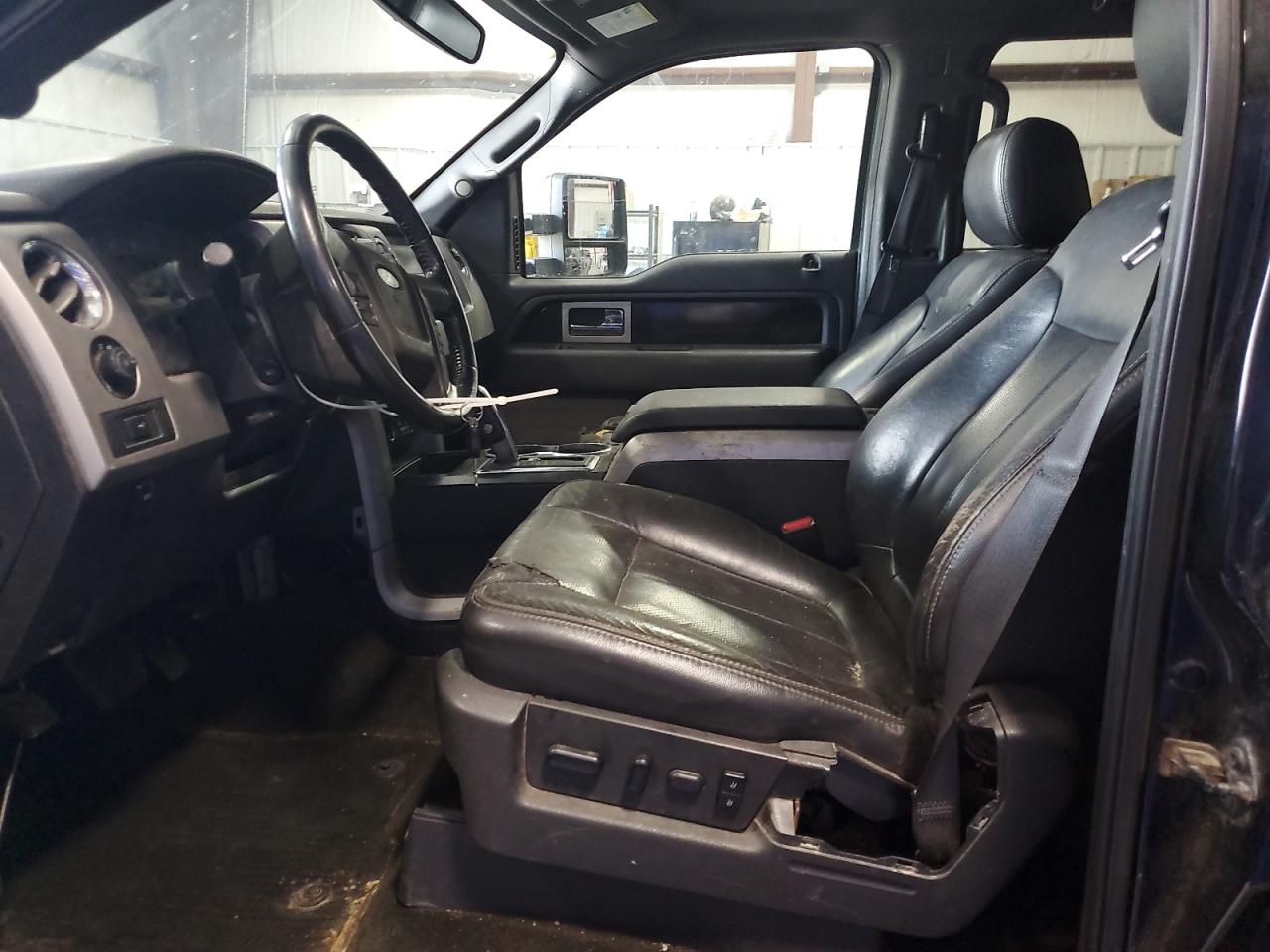2012 Ford F150 Supercrew Black vin: 1FTFW1ET6CFA92993 Damage: Left Front Seat, Torn, 1 To 2 Inches