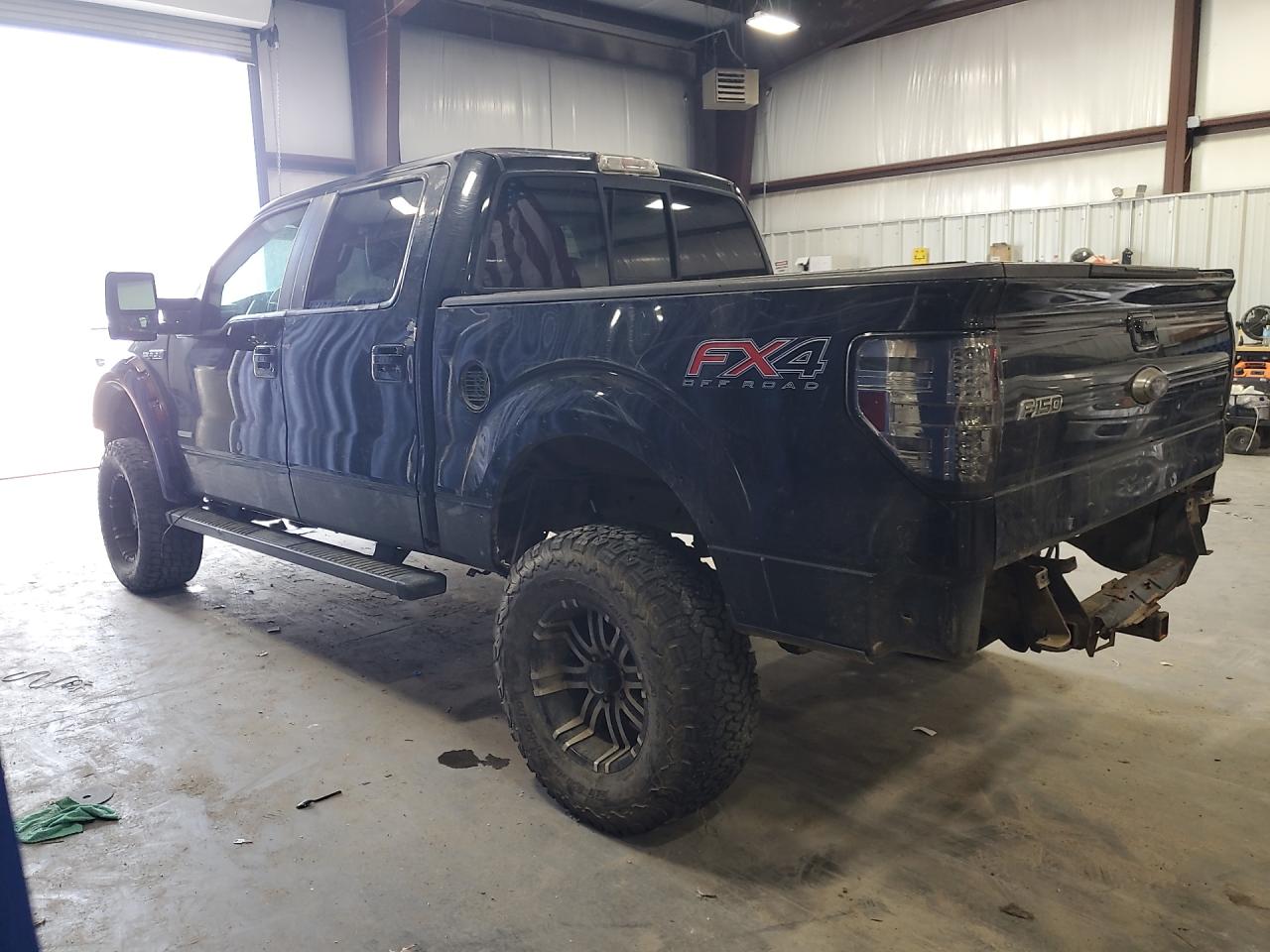 2012 Ford F150 Supercrew Black vin: 1FTFW1ET6CFA92993 Damage: Left Front Wheel, Aftermarket, Acceptable