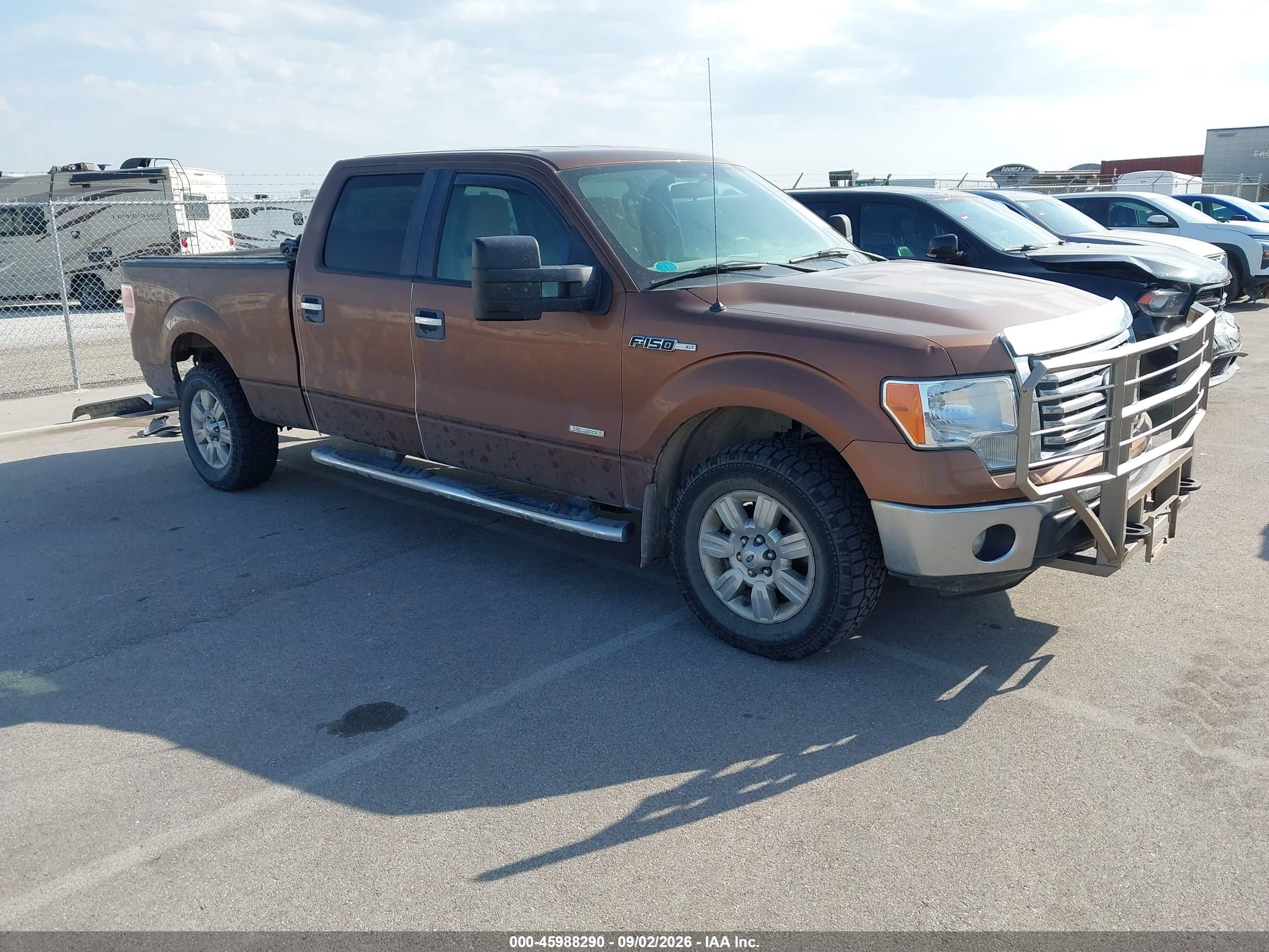 2012 Ford F-150 Xlt Brown vin: 1FTFW1ET6CFB02664