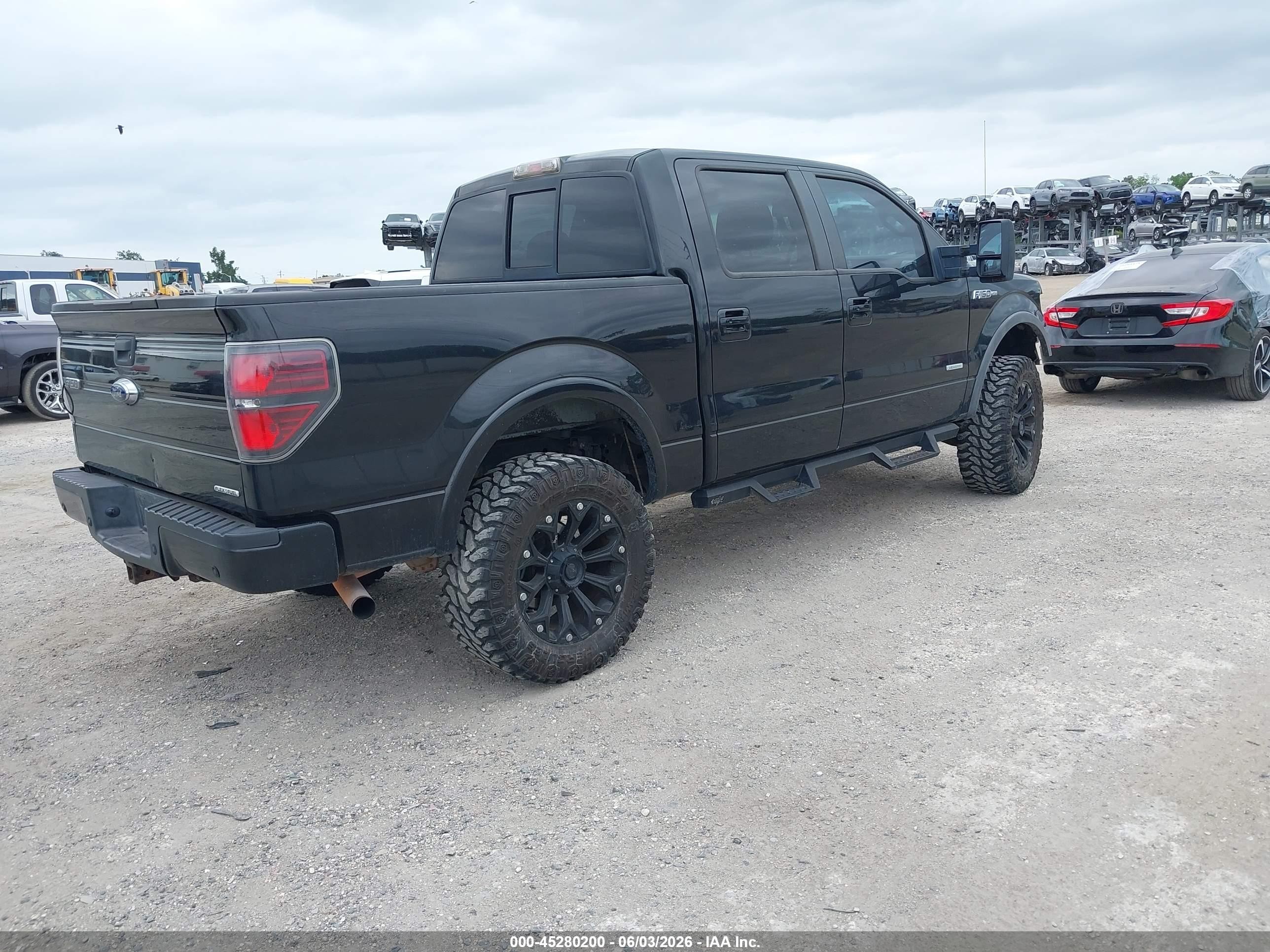 2012 Ford F-150 Fx4 Black vin: 1FTFW1ET6CFB28715