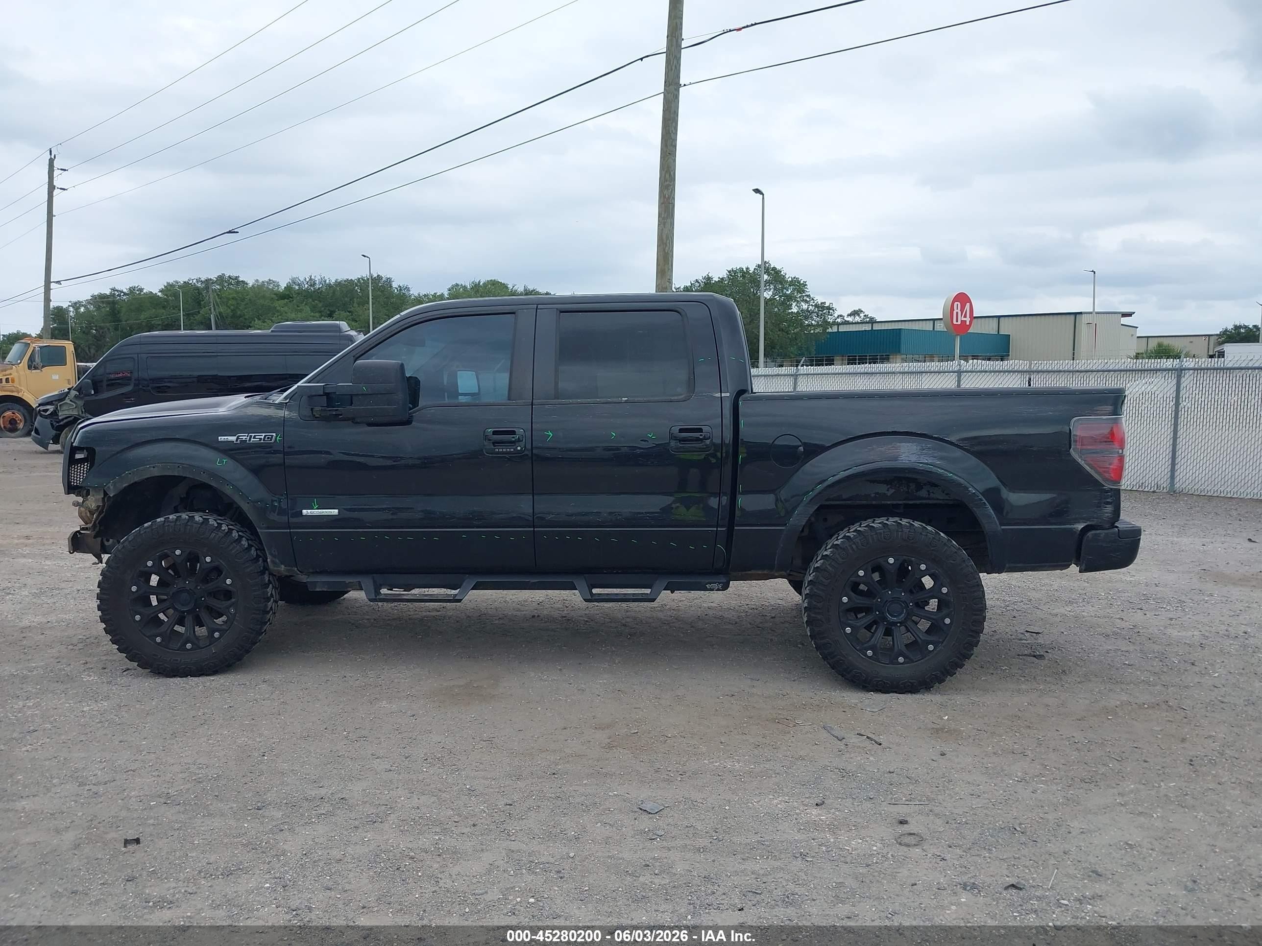 2012 Ford F-150 Fx4 Black vin: 1FTFW1ET6CFB28715