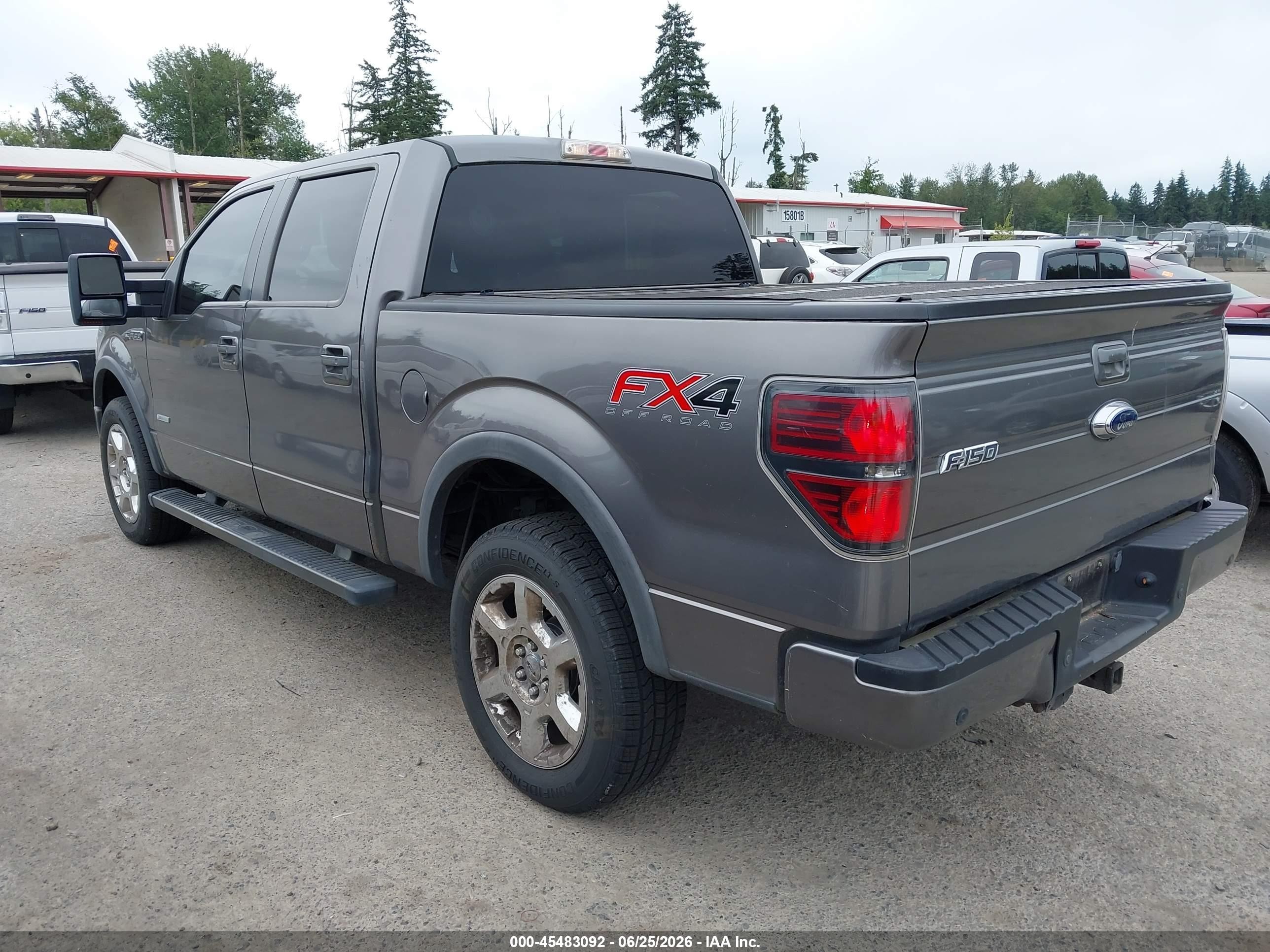 2012 Ford F-150 Fx4/king Ranch/lariat/platinum/xl/xlt Gray vin: 1FTFW1ET6CFB66946