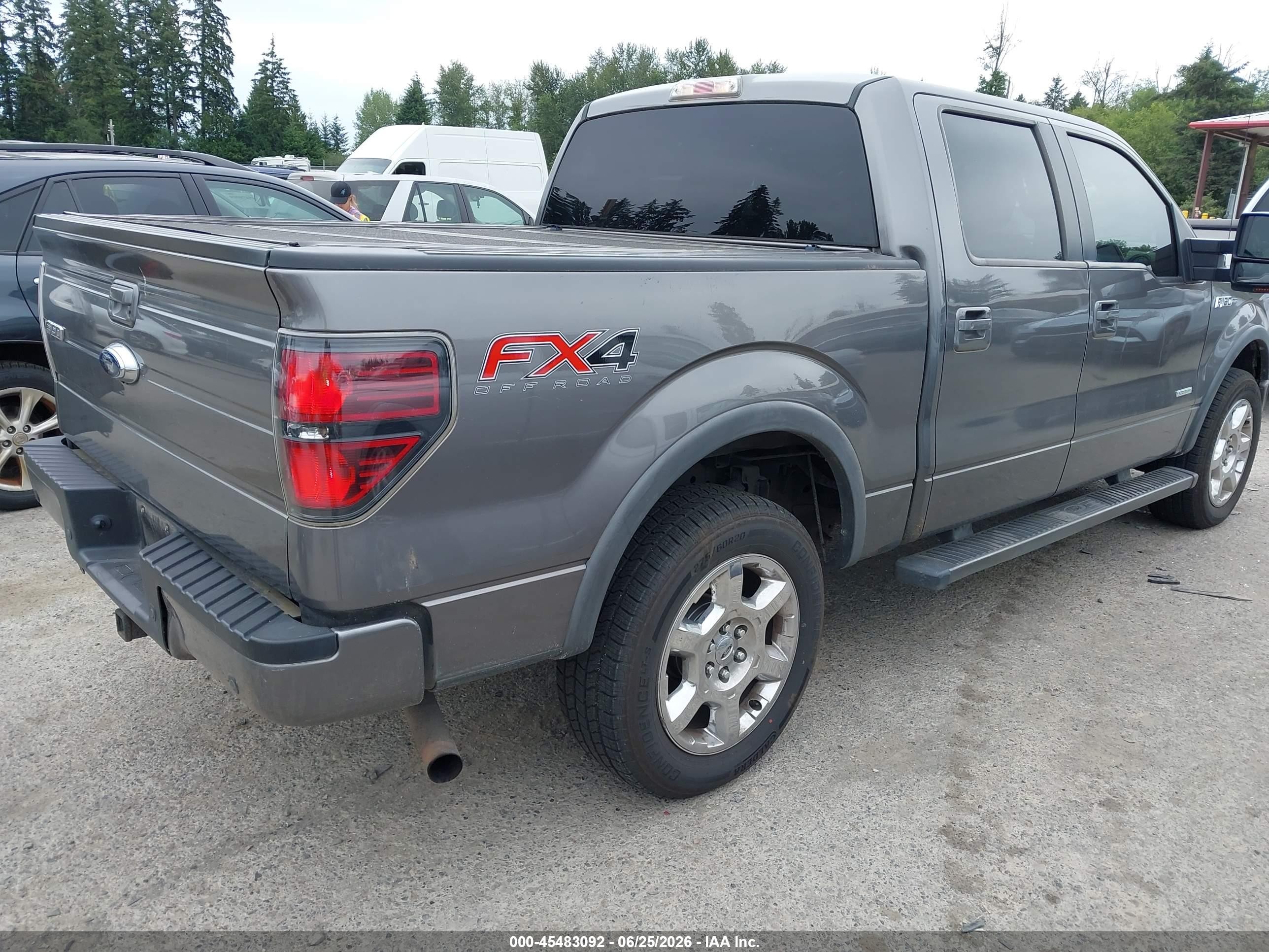 2012 Ford F-150 Fx4/king Ranch/lariat/platinum/xl/xlt Gray vin: 1FTFW1ET6CFB66946