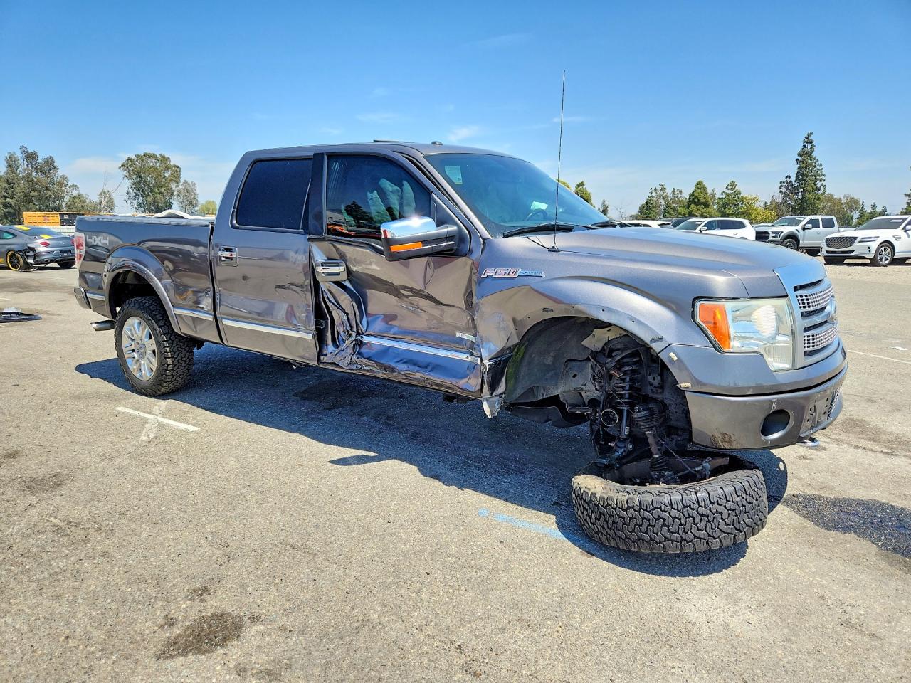 2012 Ford F150 Supercrew Серый vin: 1FTFW1ET6CFC02764