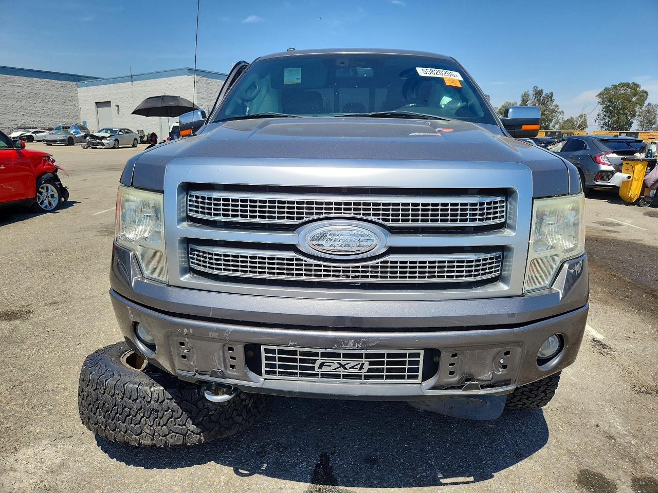 2012 Ford F150 Supercrew Серый vin: 1FTFW1ET6CFC02764
