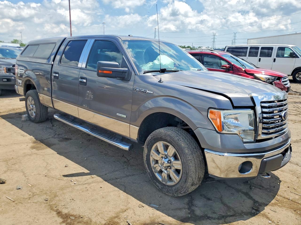 2012 Ford F150 Supercrew Gray vin: 1FTFW1ET6CFC07933