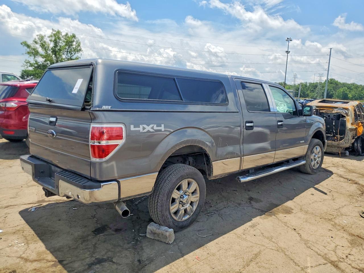 2012 Ford F150 Supercrew Gray vin: 1FTFW1ET6CFC07933