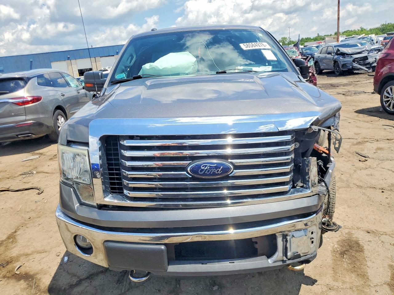 2012 Ford F150 Supercrew Gray vin: 1FTFW1ET6CFC07933