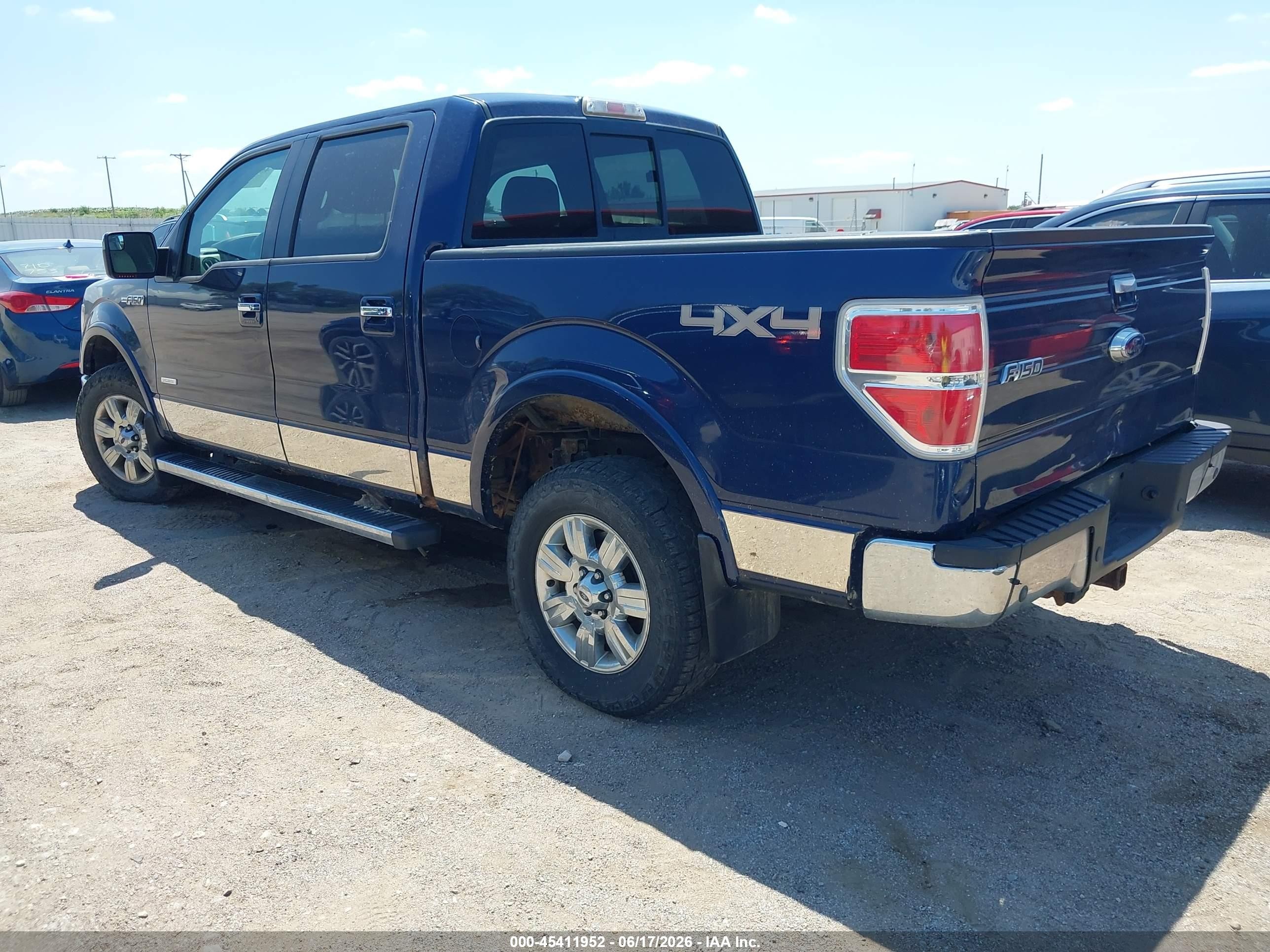 2012 Ford F-150 Fx4/king Ranch/lariat/platinum/xl/xlt Blue vin: 1FTFW1ET6CFC17796