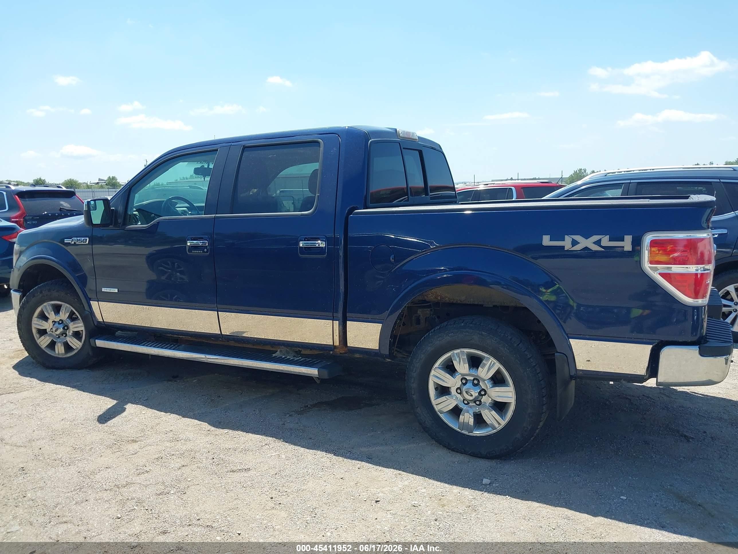 2012 Ford F-150 Fx4/king Ranch/lariat/platinum/xl/xlt Blue vin: 1FTFW1ET6CFC17796
