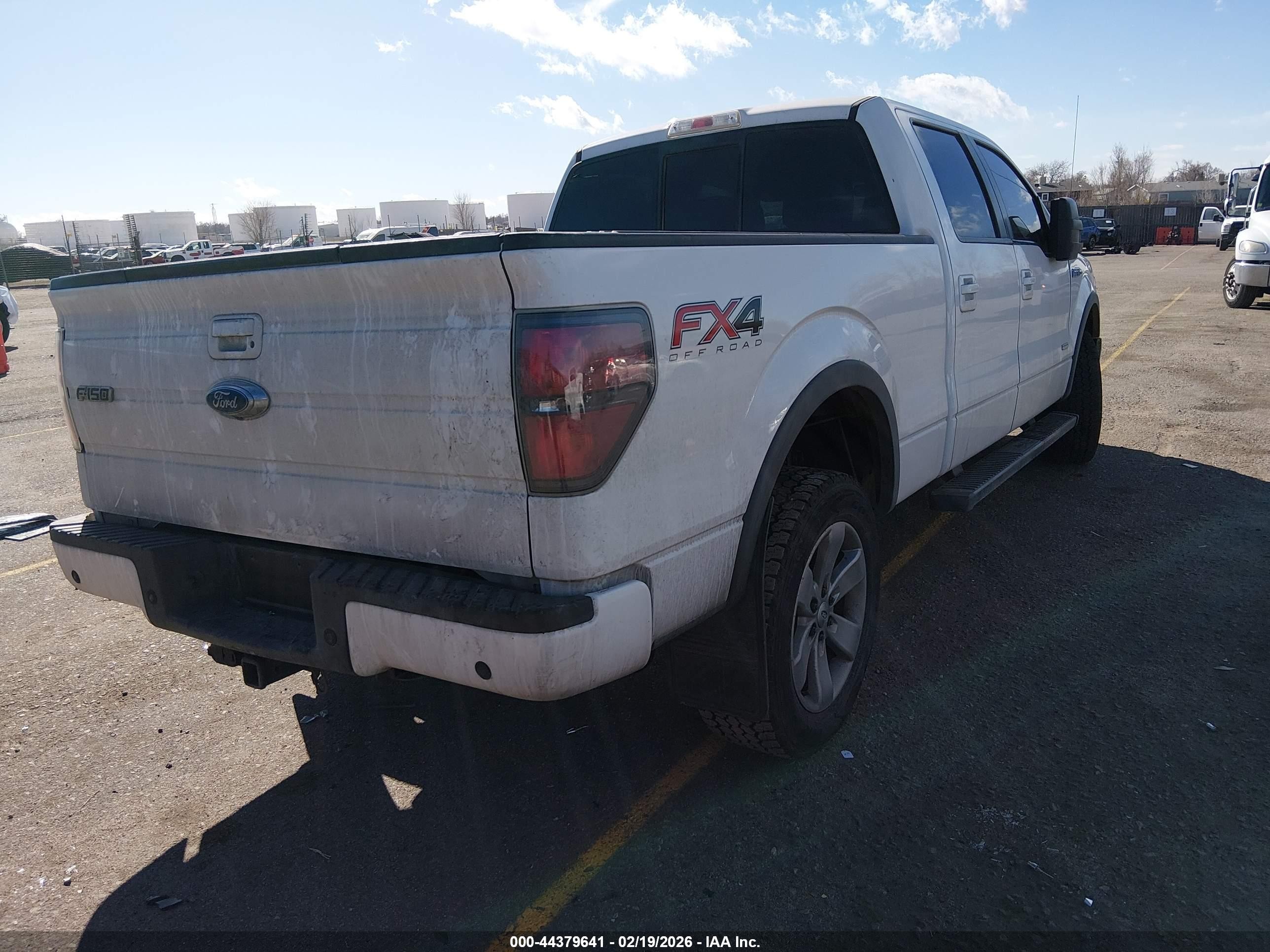 2012 Ford F-150 Fx4 White vin: 1FTFW1ET6CFC64505
