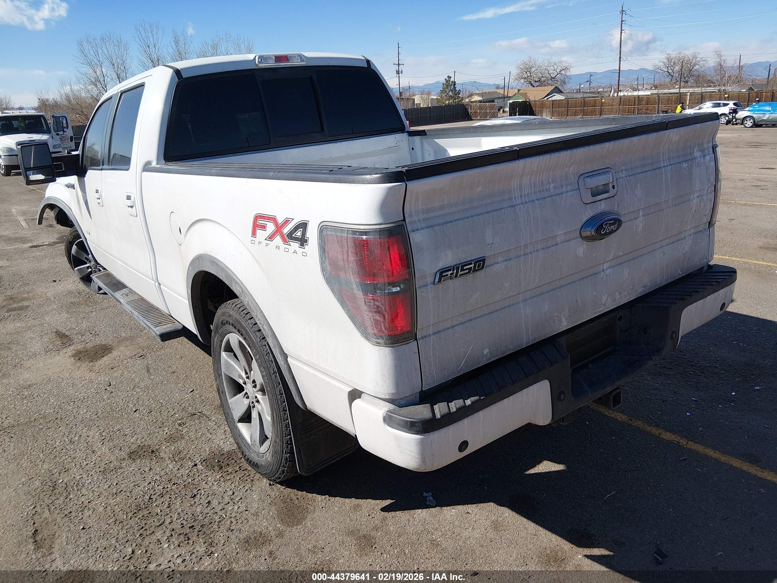 2012 Ford F-150 Fx4 White vin: 1FTFW1ET6CFC64505