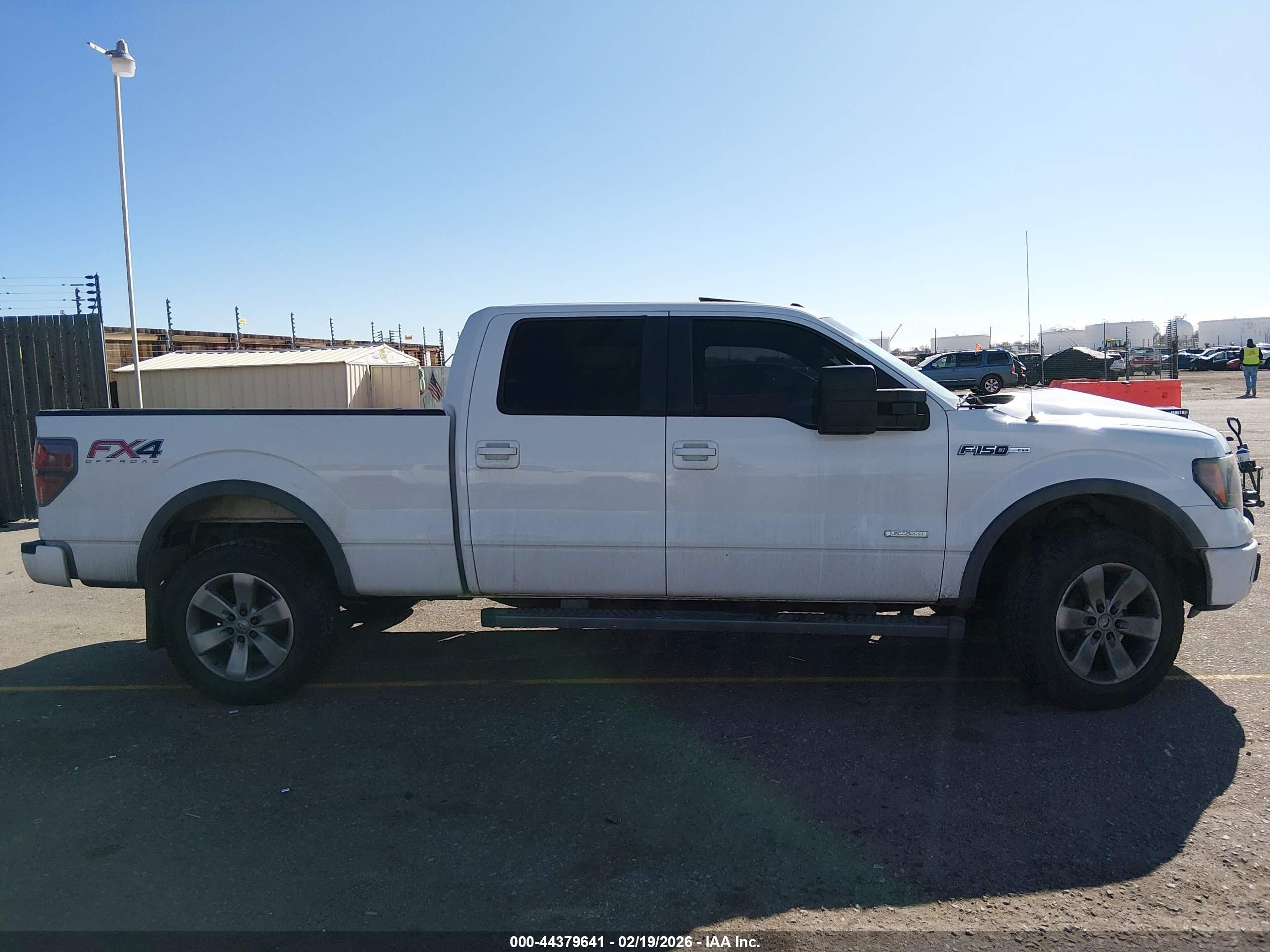 2012 Ford F-150 Fx4 White vin: 1FTFW1ET6CFC64505