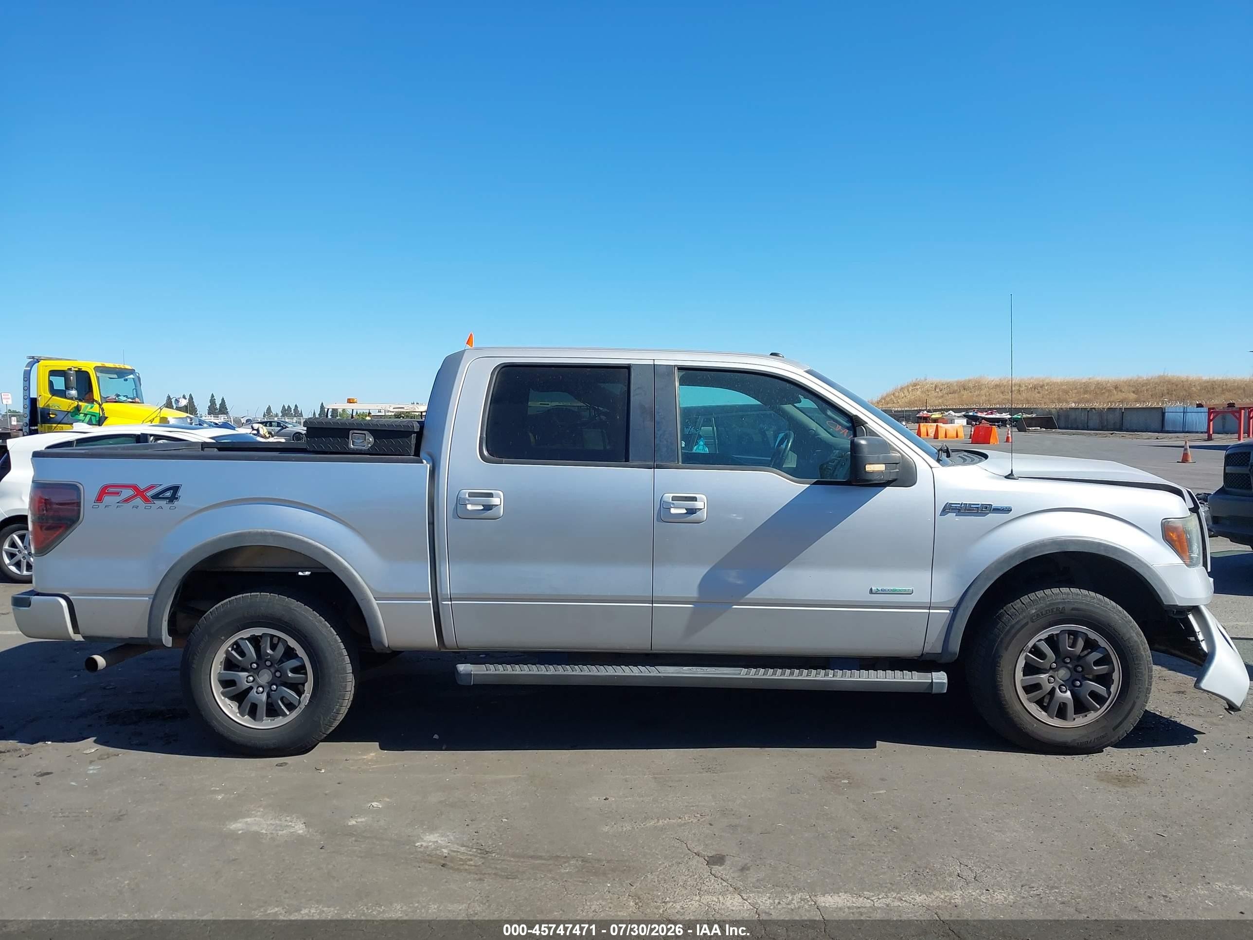 2012 Ford F-150 Fx4 Silver vin: 1FTFW1ET6CKD68953